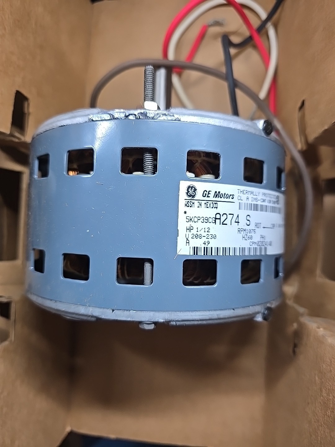 5KCP39CGA274/Daikin-McQuay 802024140 Blower Motor 1/12 HP