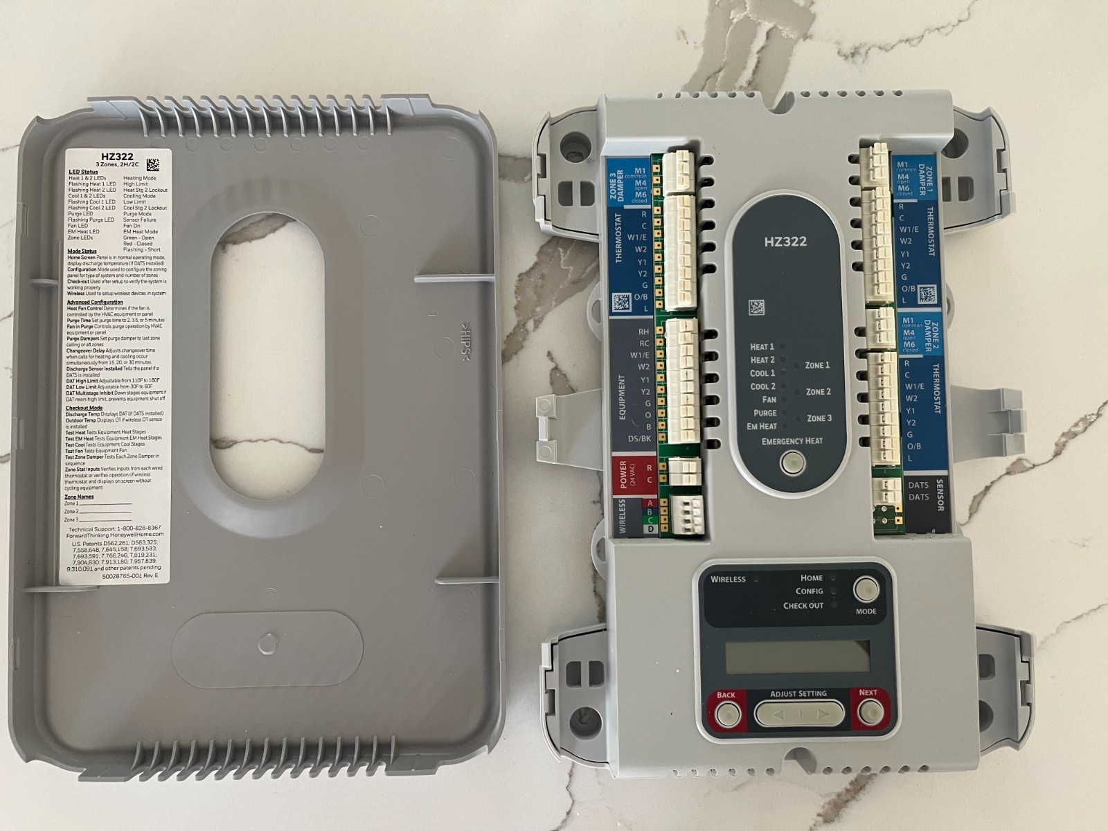 Honeywell Truezone HZ322 3 Zone Control Panel