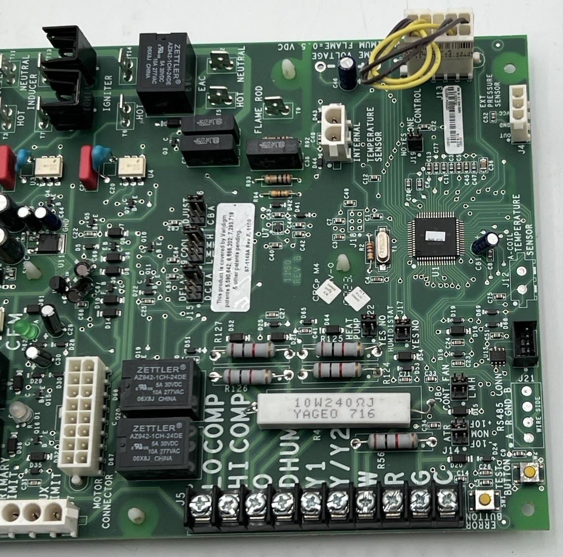 VARIDIGM 364809, VF4-1180, 97-1149A, SCD-1096 FURNACE CIRCUIT CONTROL BOARD #1