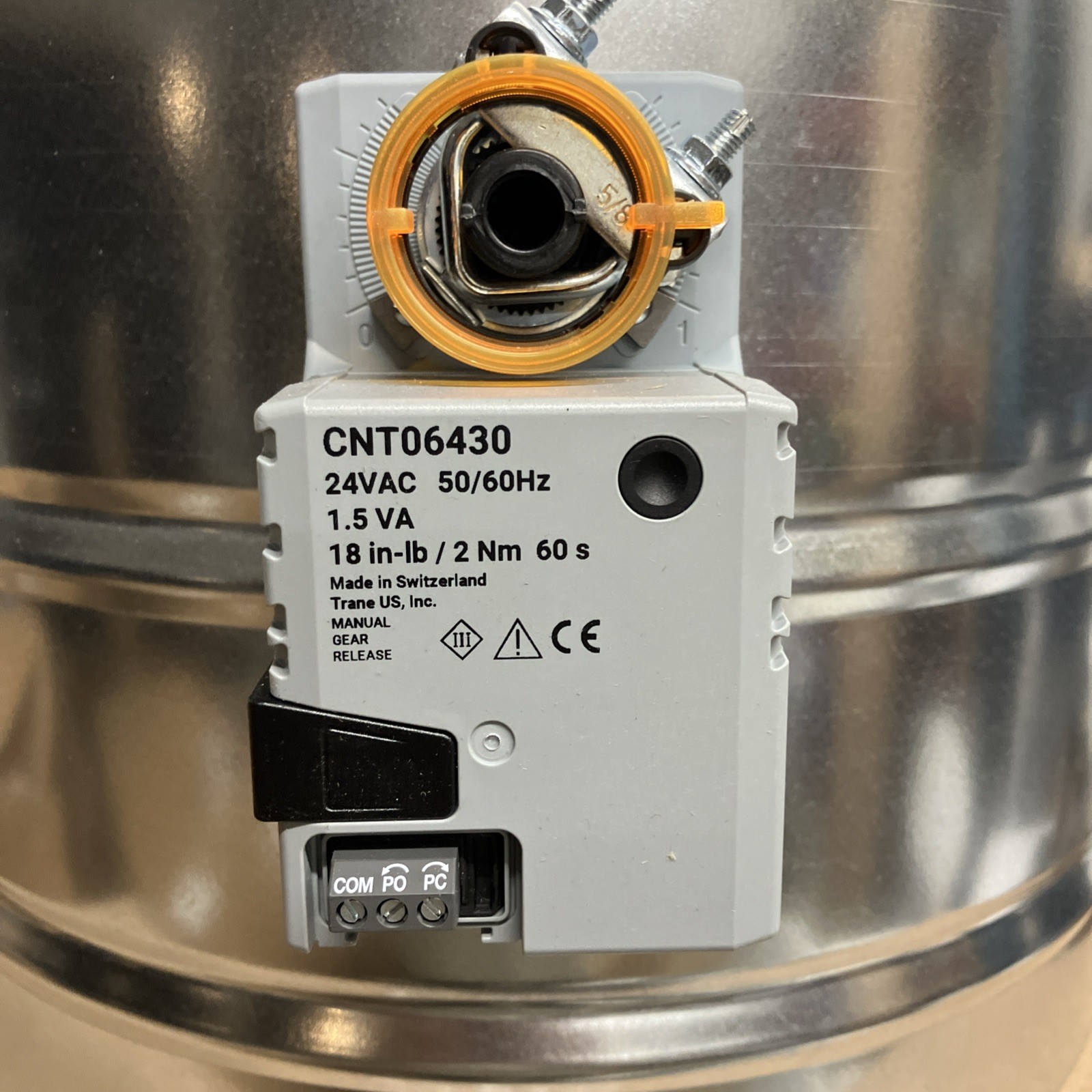Trane 14 in. Modulating Damper Item #ZDAMPRDMA0014AA Manu Part #ZDAMPRDMA0014A