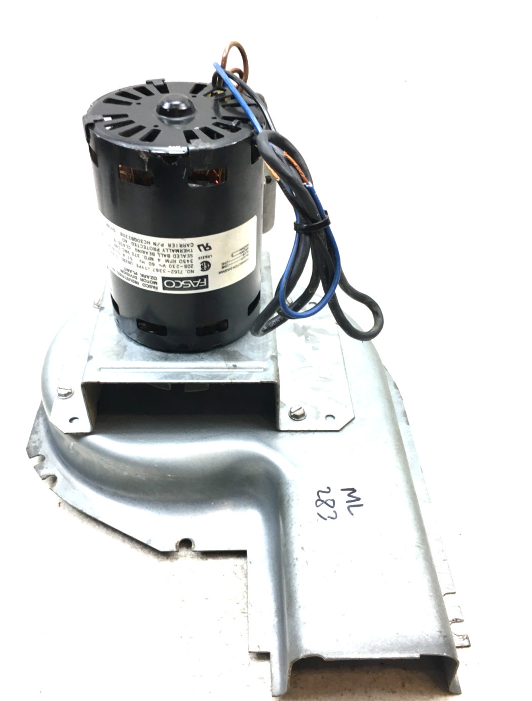 Fasco 7162-3367 Type U62B1 1/16 HP 208-230 Volt 3450 RPM HC30GB230B used #ML283