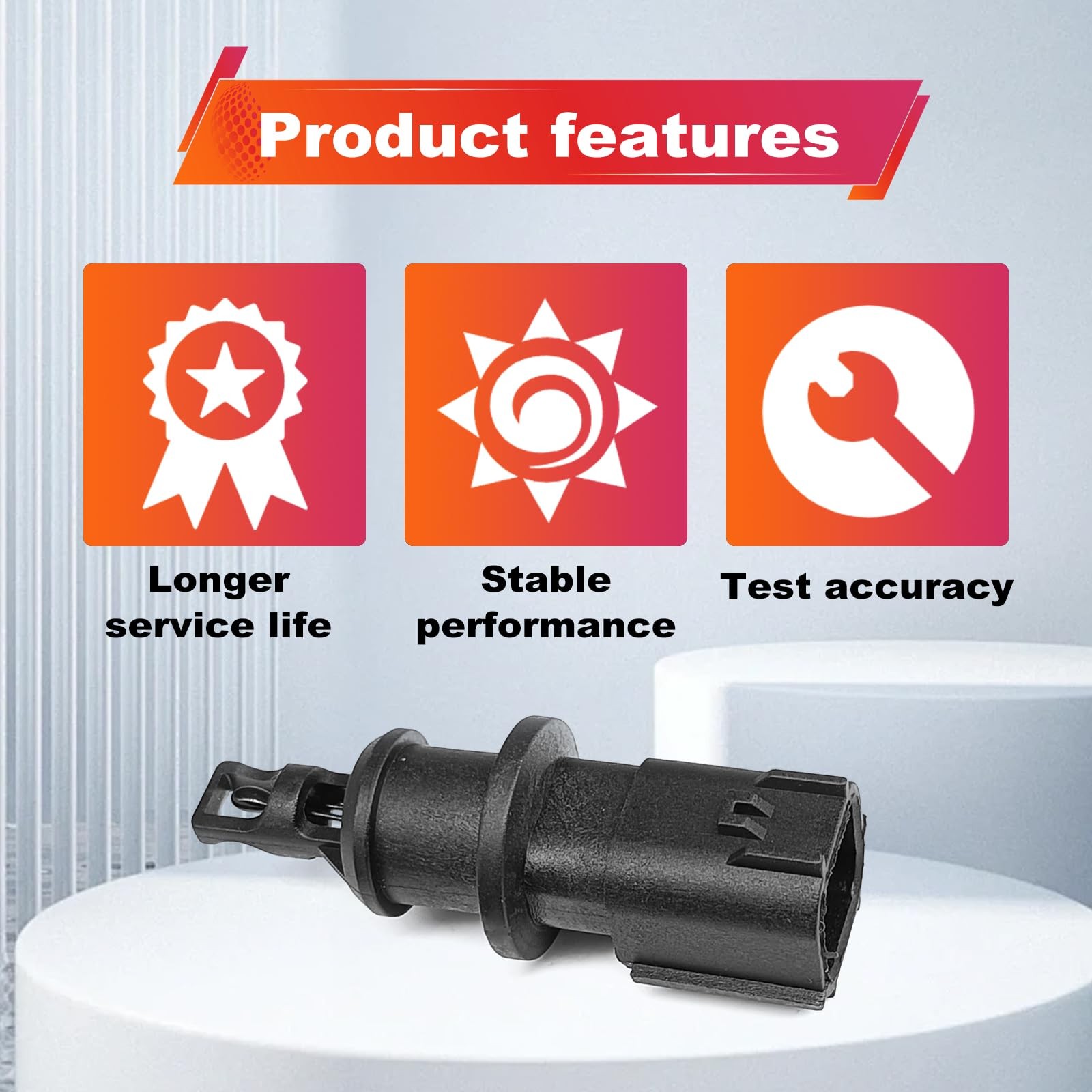 Air Intake Charge Temperature Sensor Compatible with Chrysler, Dodge, Jeep IAT S