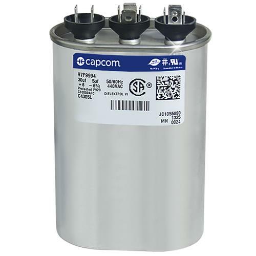 Capcom Capacitor Oval 30/5 uf MFD 440 volt Replaces GE Genteq Z97F9681 97F9681