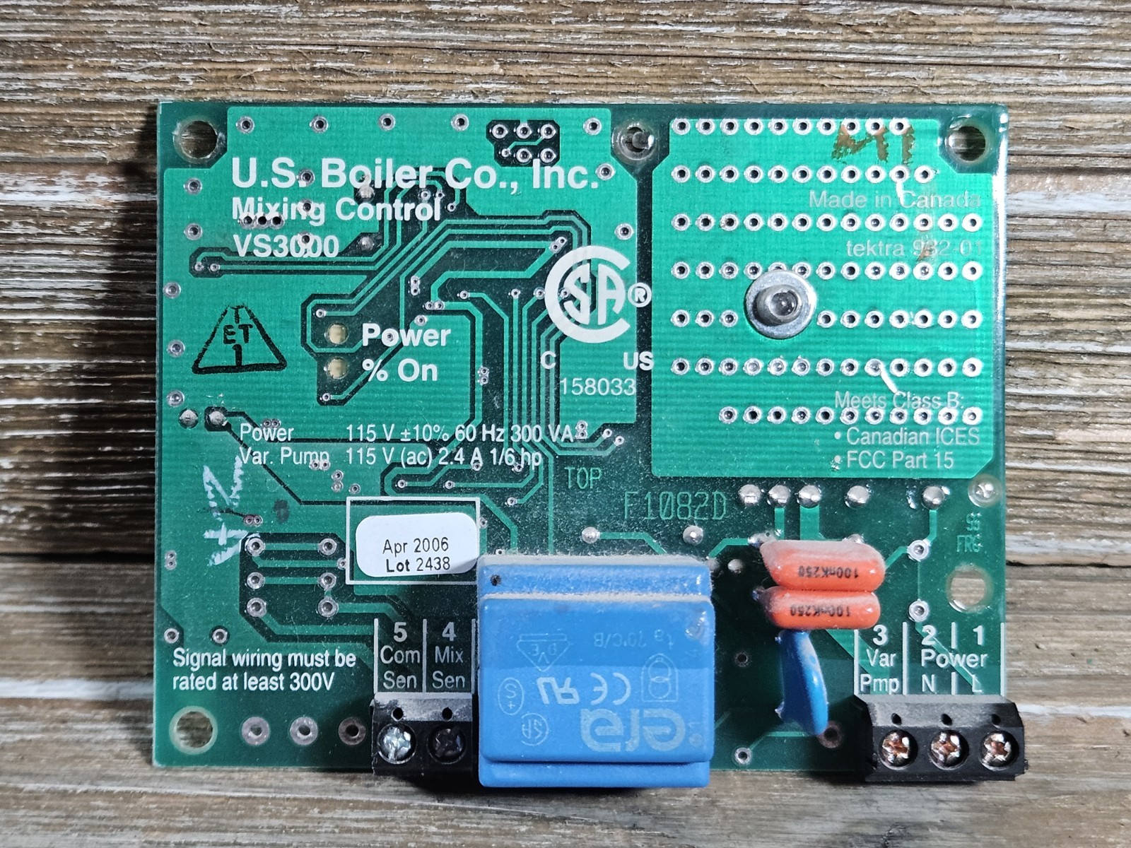 BURNHAM Boiler VS3000 MIXING CONTROL BOARD Module Free Shipping