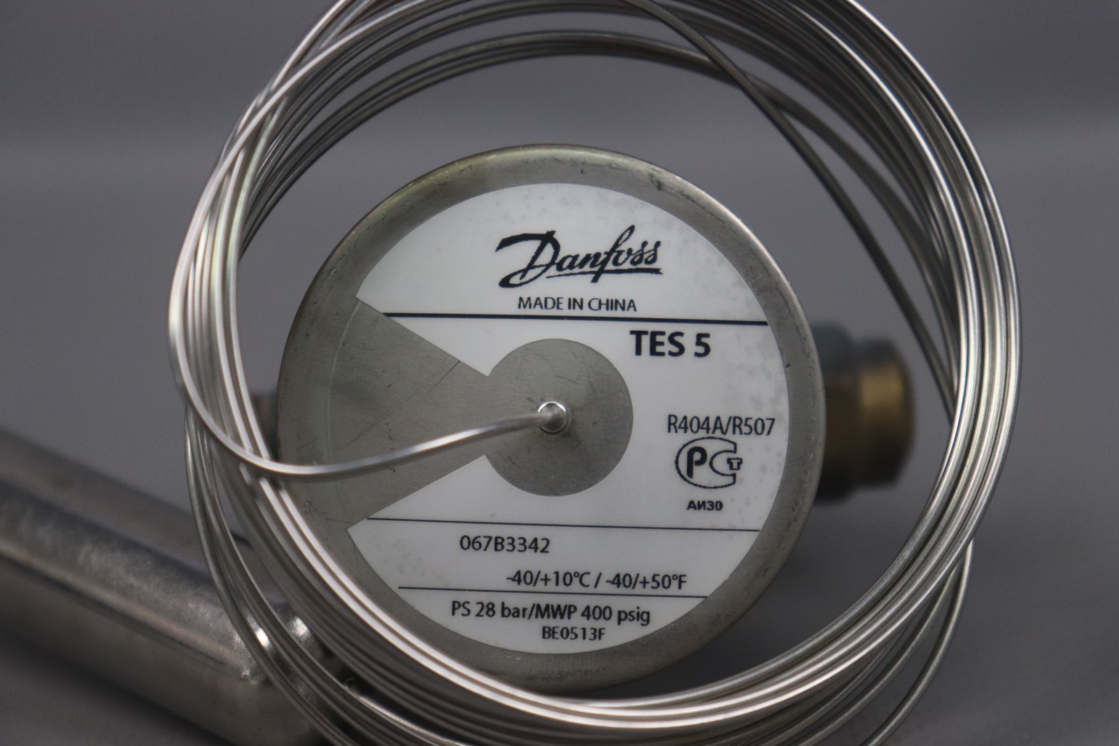 Danfoss 067B3342 Expansion Valve TES 5 R404A/R507 28Bar 400Psig Used