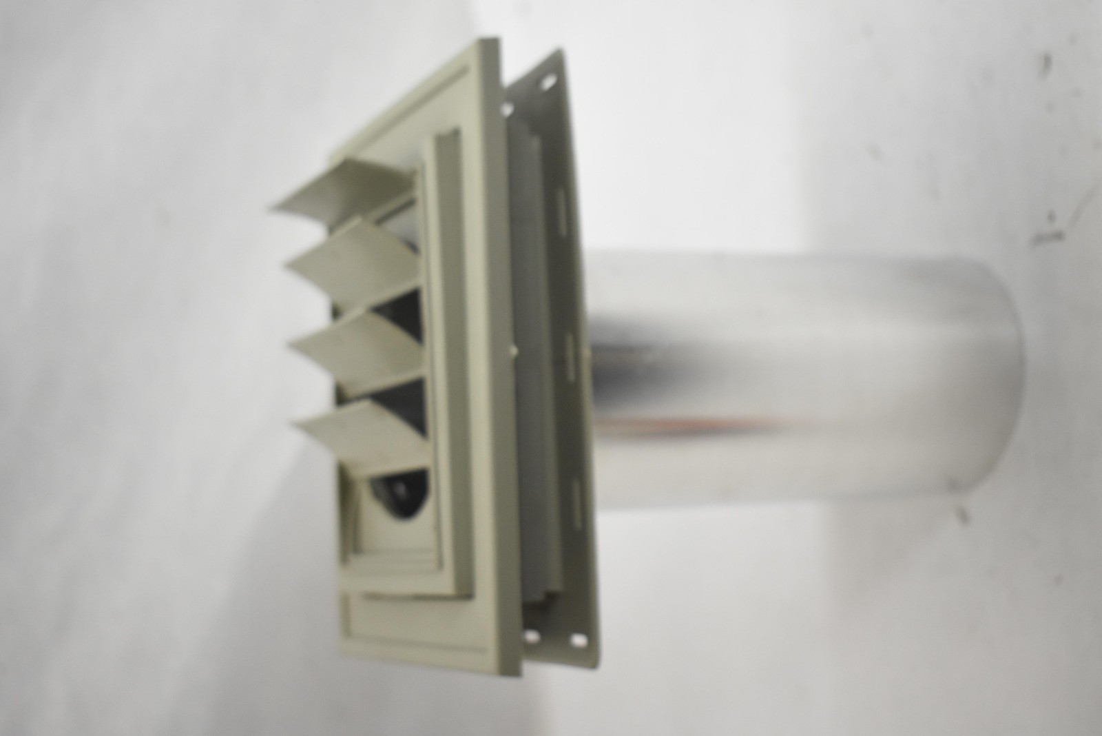 Square Exhaust Vent Beige Aluminum Plastic Louvered Wall Ceiling M00030802200