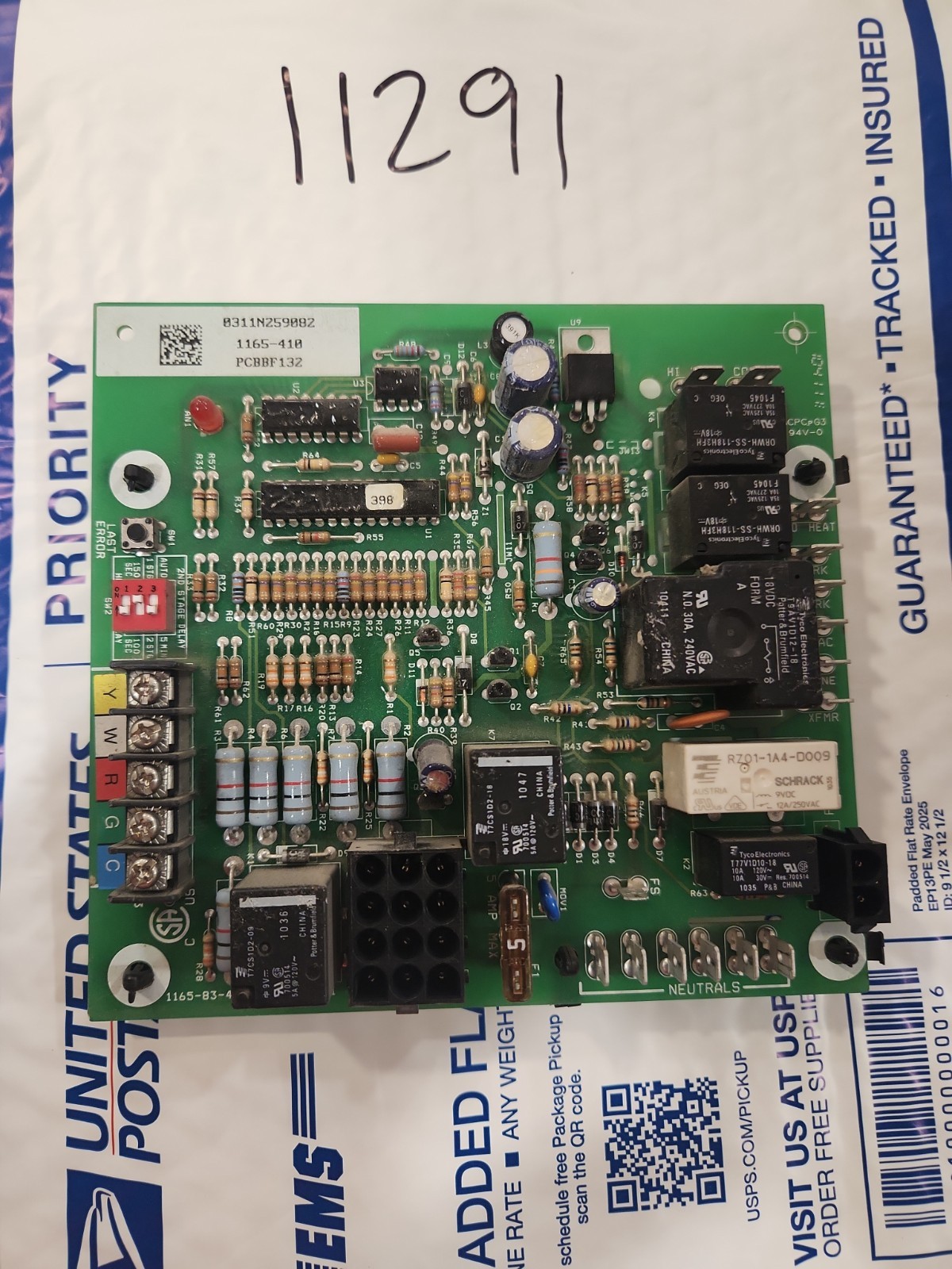 Goodman 1165-410 PCBBF132 Furnace Control Circuit Board 1165-83-4122A