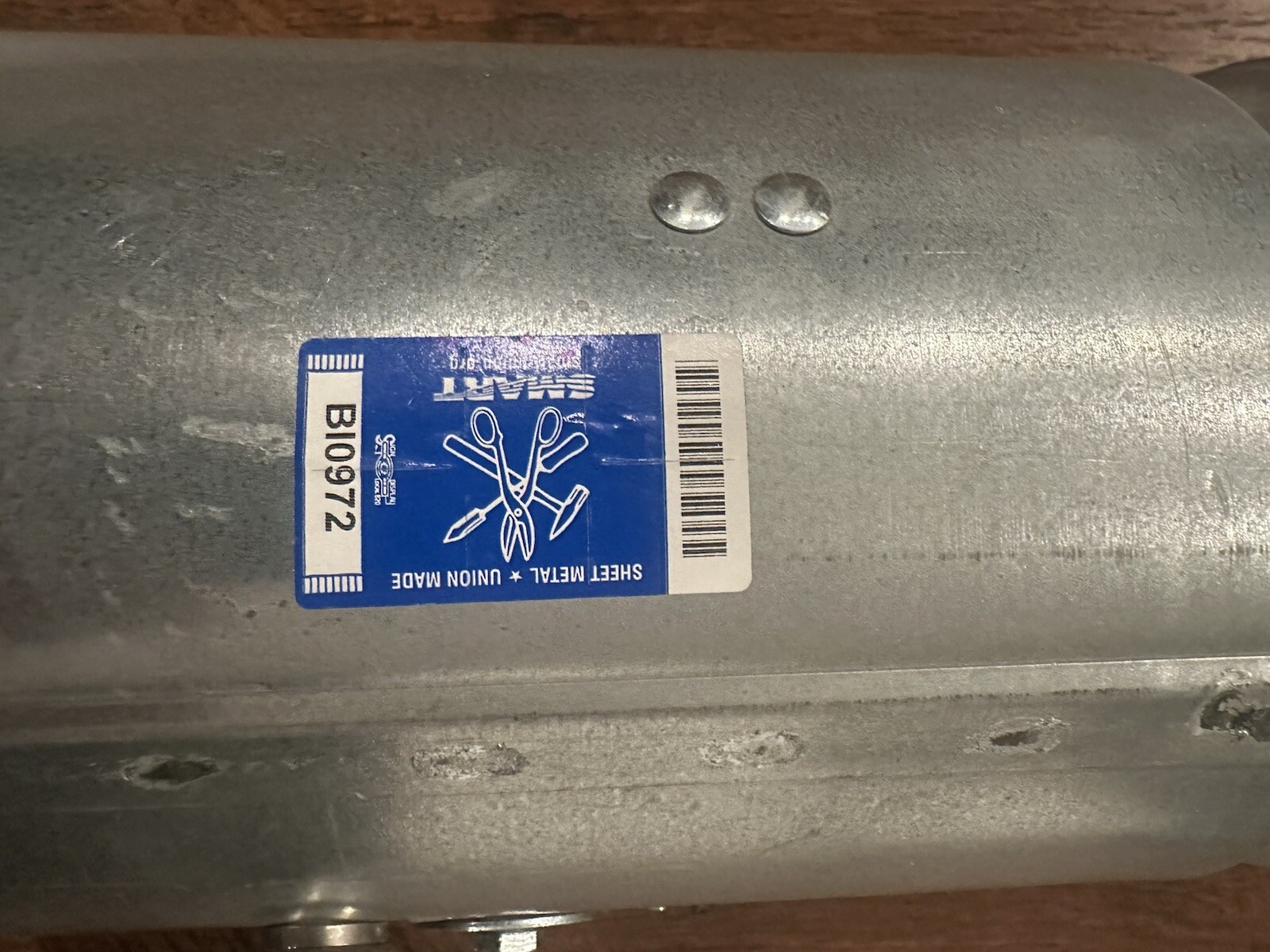 Ruskin ZPD25 6 inch round fire damper 14″ tall