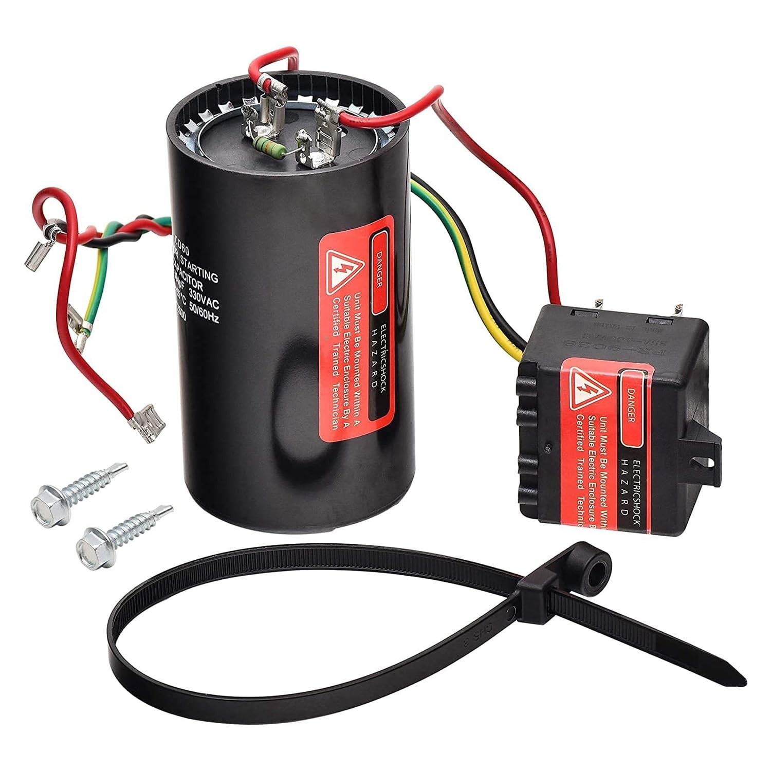 Hard Start Kit for Air Conditioner – Long Term Replace Compressor Saver Capacito