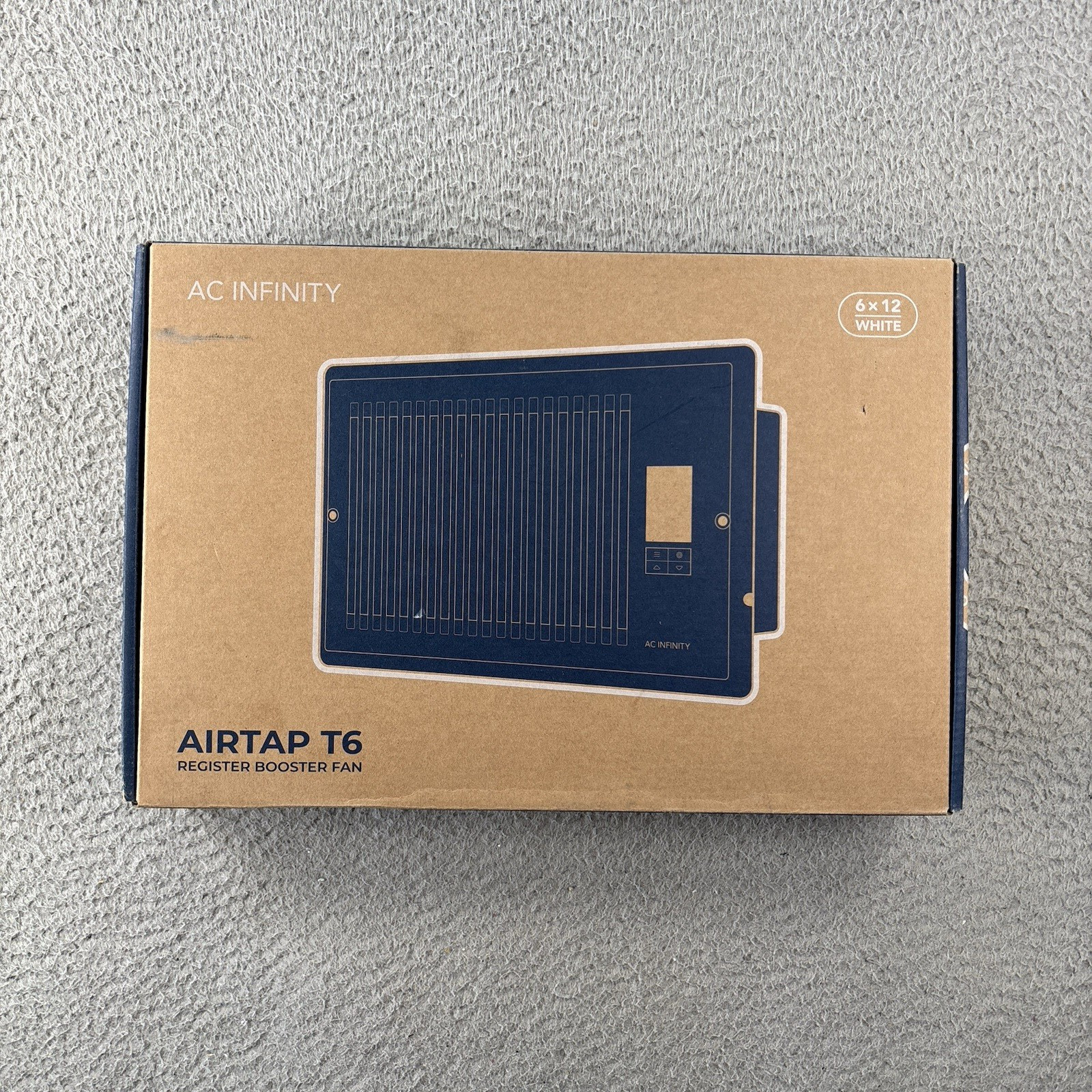AC Infinity AIRTAP T6 Booster Fan for Registers 6″×12″ Heat & Cool (AC-RBF62-W)