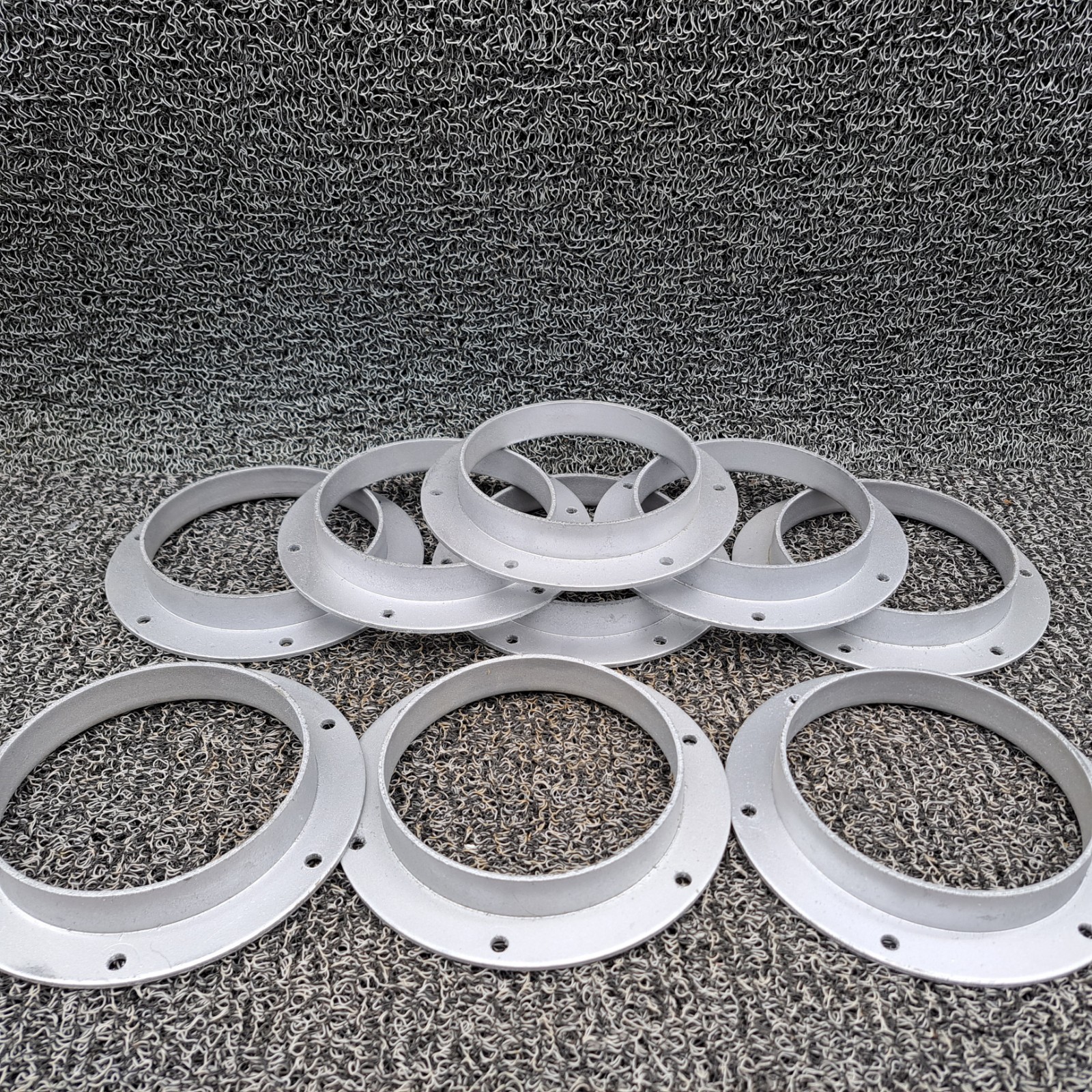 Nordfab 8040401821 Round Angle Flange Adapter, 5 In Duct Dia, Galv. Steel, Qt 9