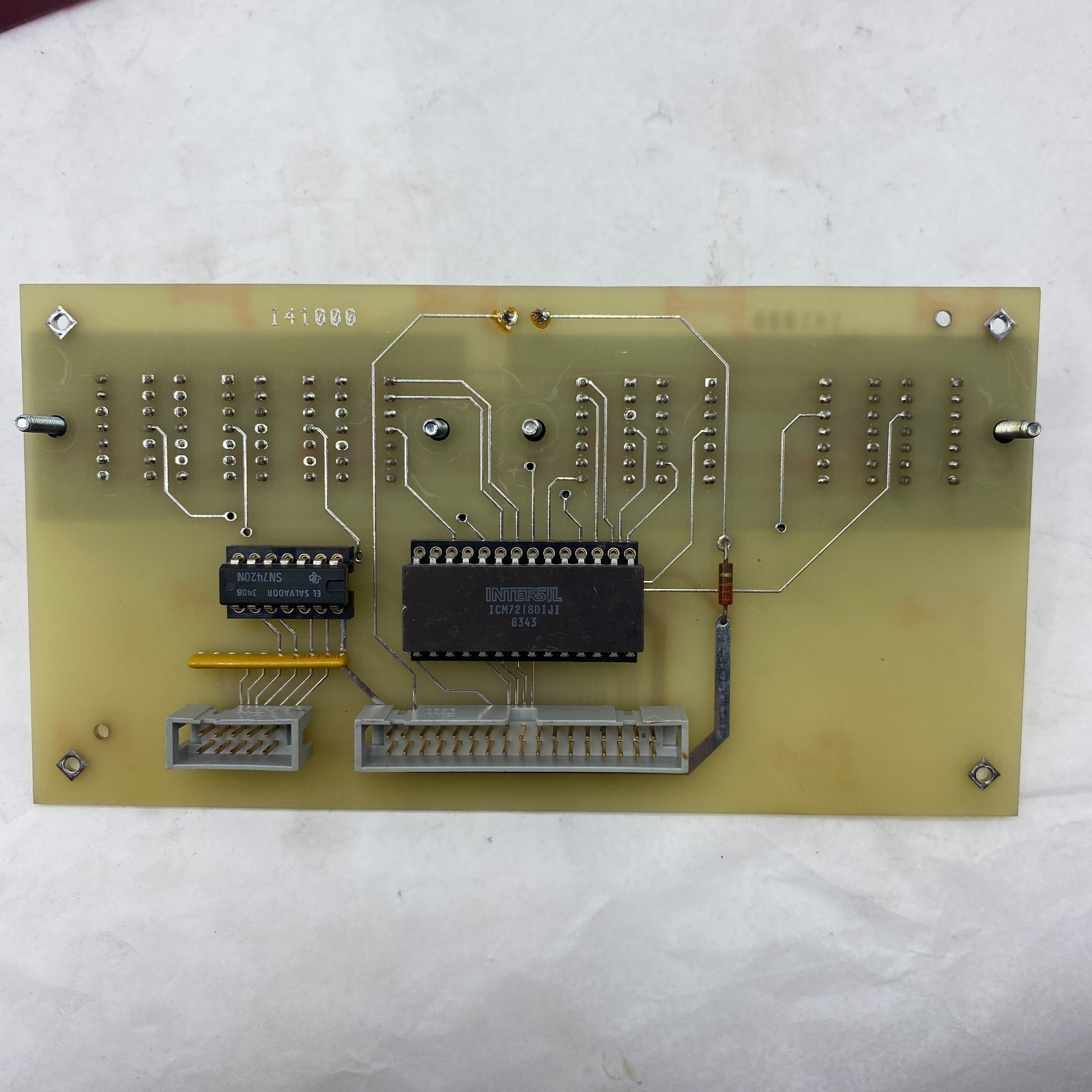 Vintage Industrial Keypad Panel & Display Board Intersil ICM7218DIJI SN7420N