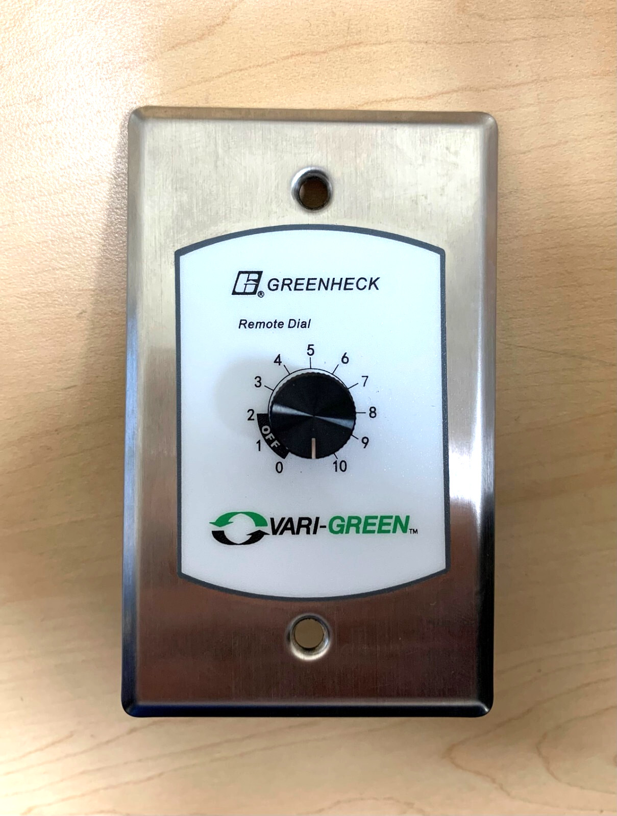 Vari-Green Remote Dial, with Min/Max Setting, Product #385803
