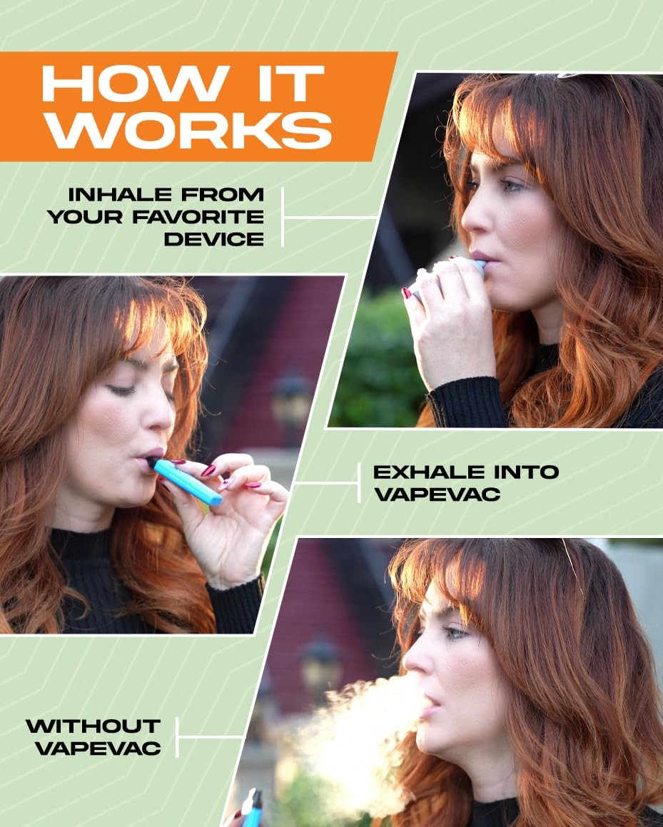 VapeVac(Registered AMZ Brand) – Pocket-Sized Personal Air 1 Pack, Green