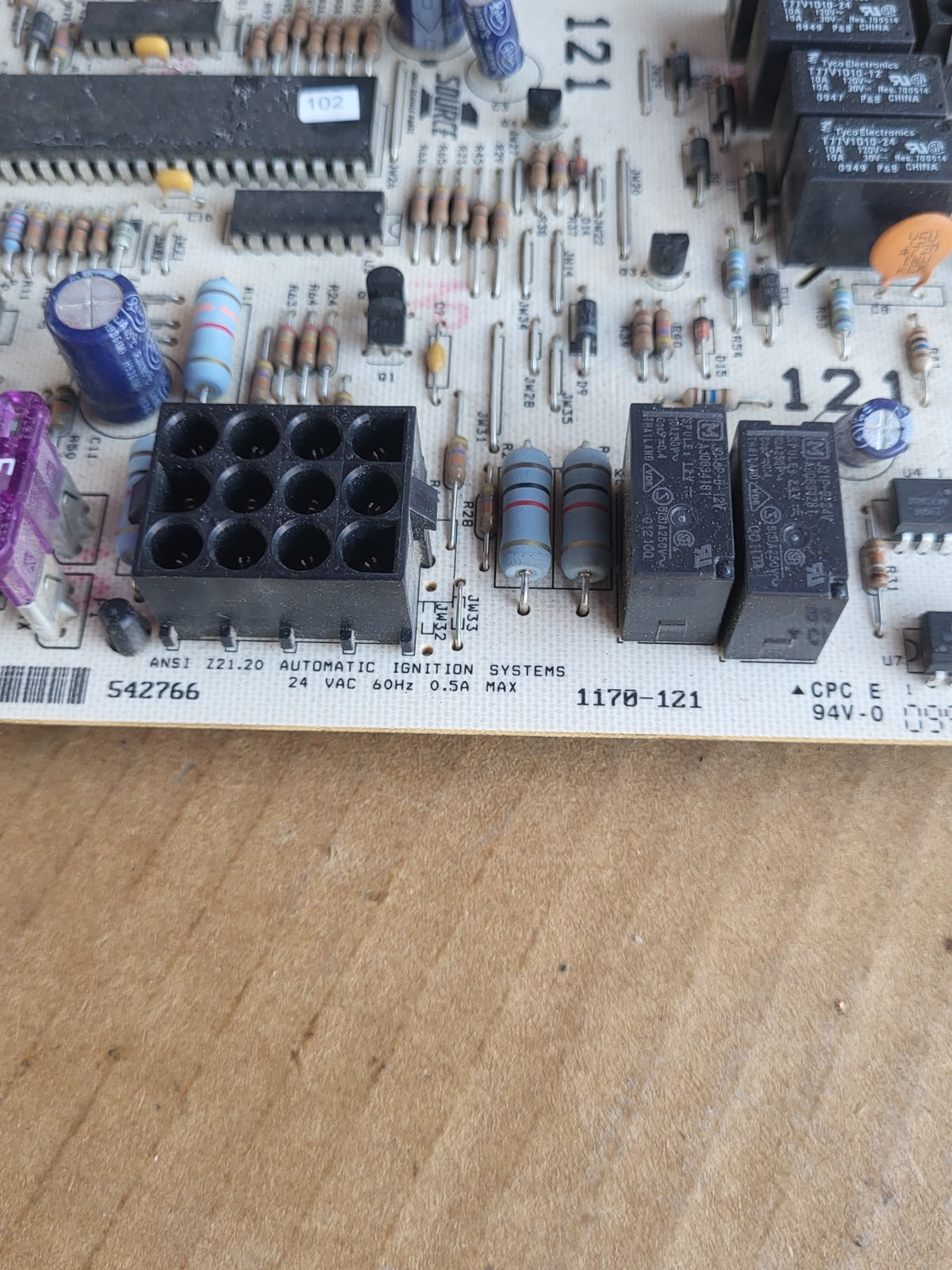 Used York 1170-121, 1170-83-121A OEM Furnace Control Board FREE SHIPPING