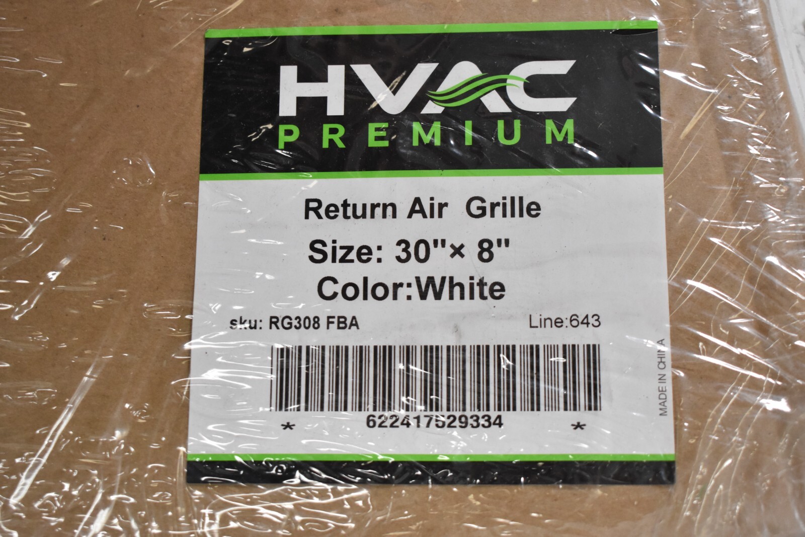 Lot of 2 HVAC Premium Steel Return Air Grilles 30″ x 8″ White Sidewall Ceiling