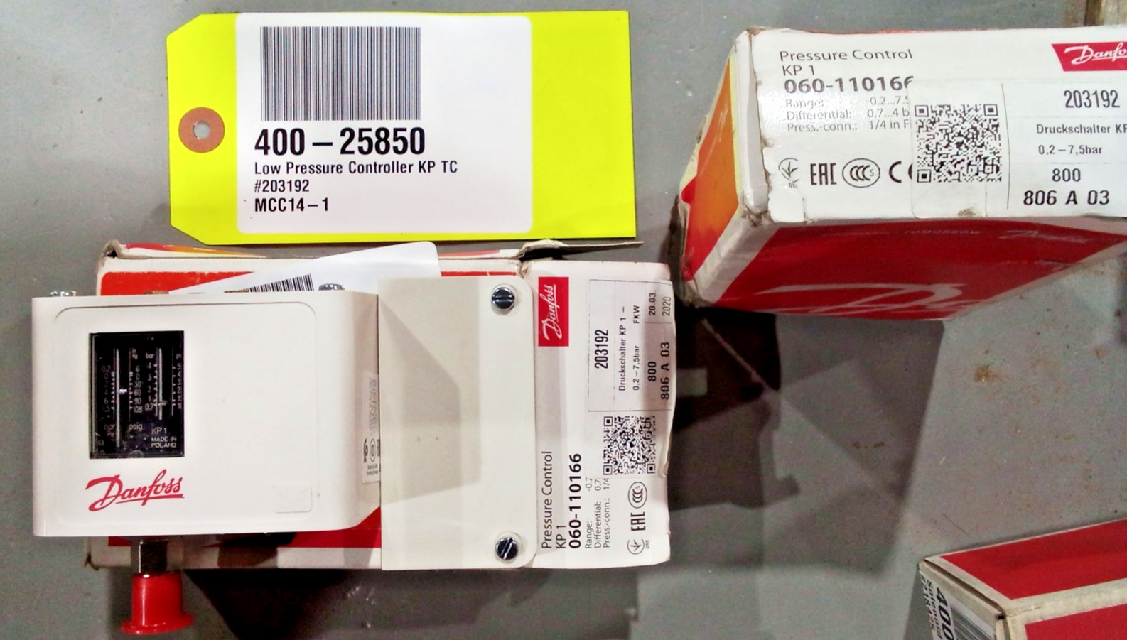 Danfoss KP1 Pressure Control Switch 060-110166 Low Pressure Controller Refrigera