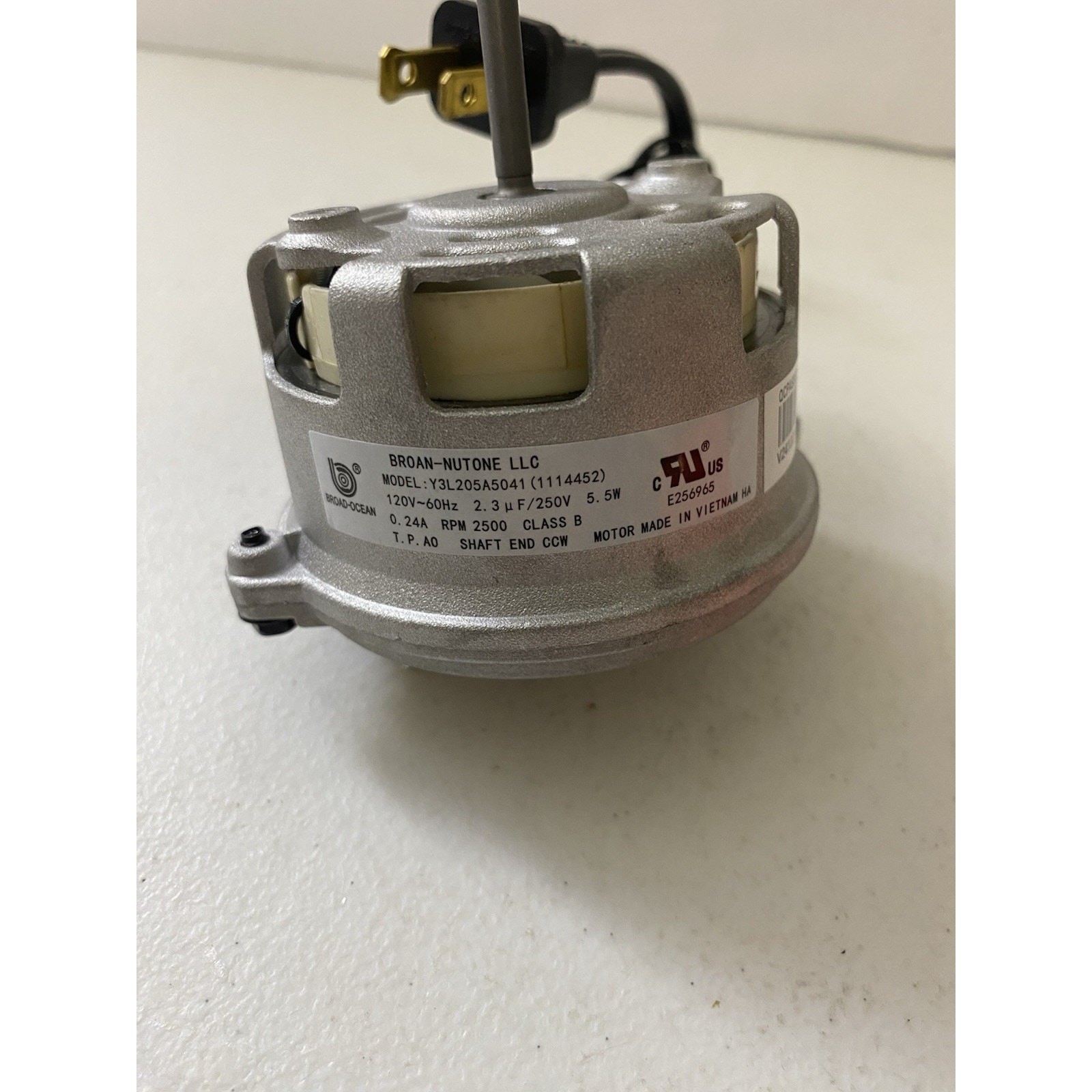 BP27R Broan Nautilus Vent Bath Fan Motor ONLY for 662 668 678 99080404 50N2