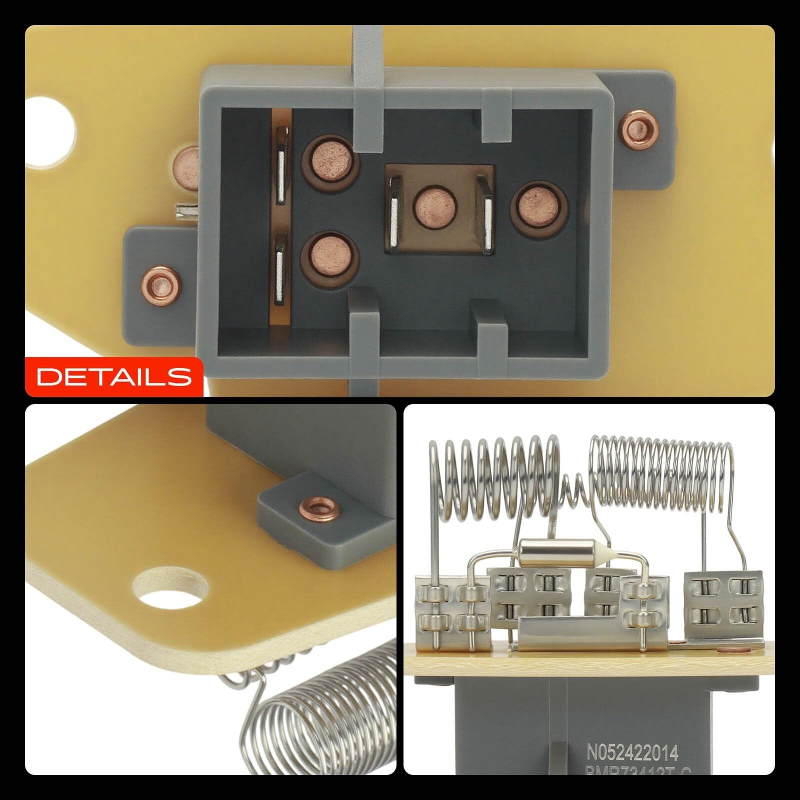 A-Premium HVAC Blower Motor Resistor for Ford & Mazda Vehicles