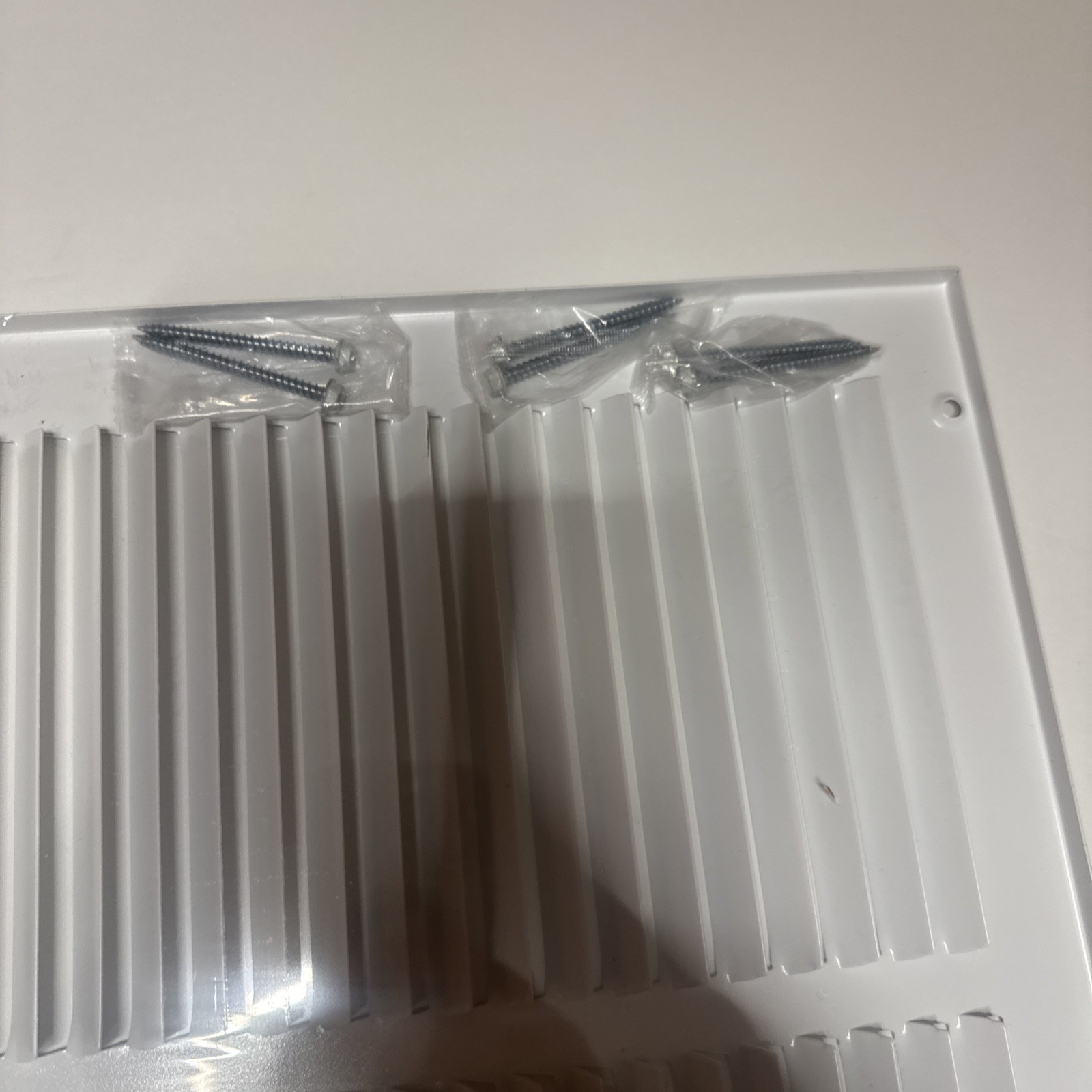 24×10 Steel Return Air Grille Duct Vent Cover for Sidewall & Ceiling White