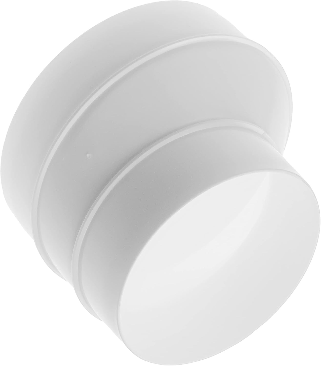 5 Inch to 4 Inch Plastic Duct Reducer – Male Fit round Duct Connector for Low-Te