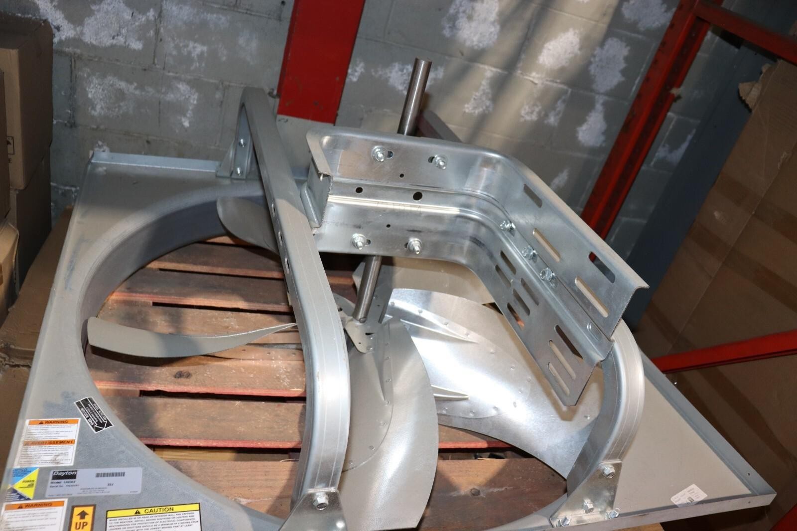 Dayton 1AHA3 Exhaust Fan, 36 In, w/o Motor, Alloy Steel