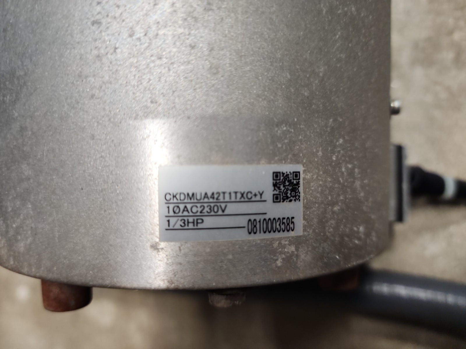 Trane D155285P01 1/3 HP ECM Condenser Fan Motor DMUA042T01TX 230V used