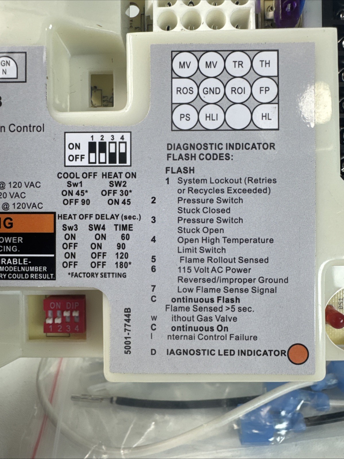 White-Rodgers 50A55-843 Furnace Control Board