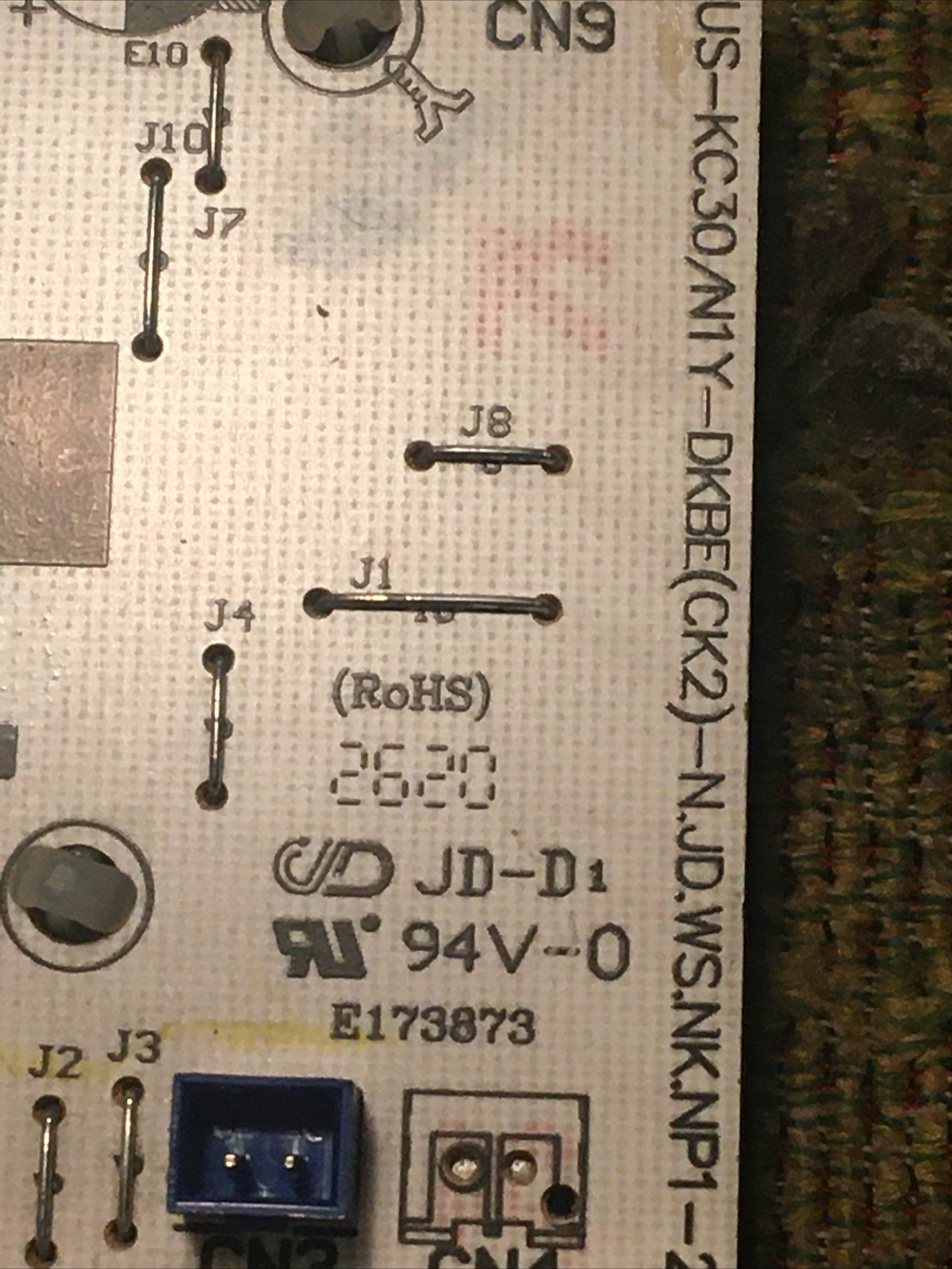 Midea ac model: NAW10R1BWT Power Supply Board ( US-KC30Y-B(C2) JDWS.NK) 12 Pin