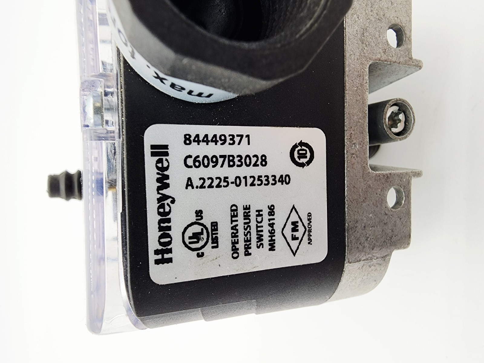 Honeywell C6097B3028 High Gas Pressure Switch, 1 – 20″ W.C