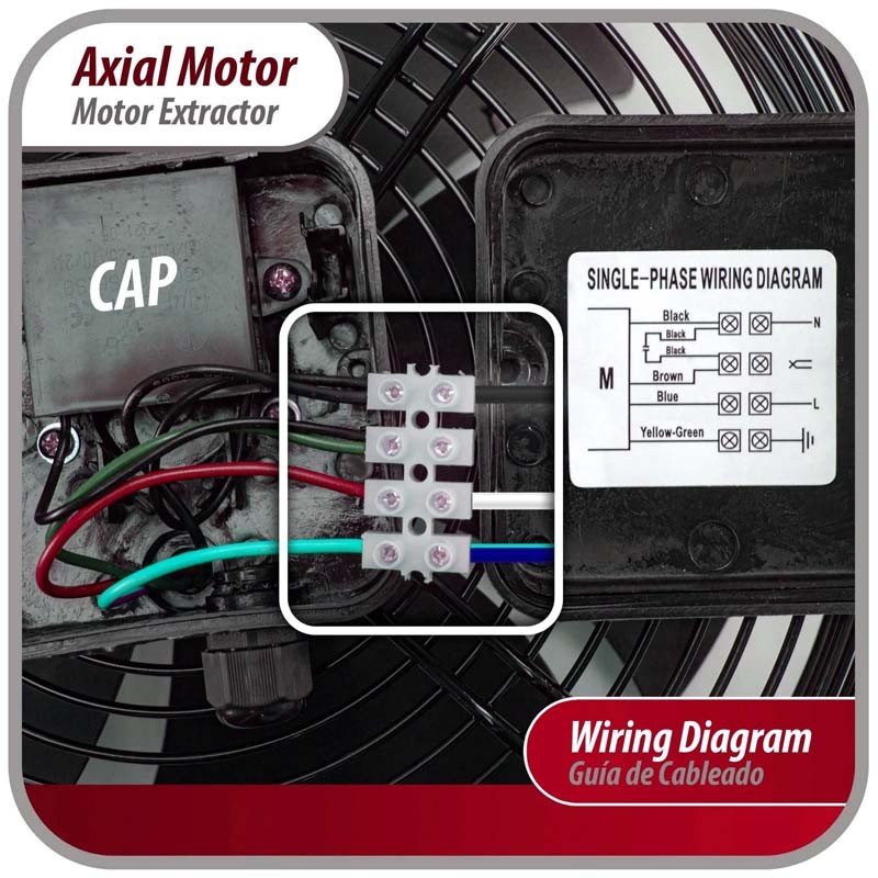 For Appli Parts AXF-350 13-3/4 in Axial Fan Motor Guard Mounted Fan Blade 220V 1