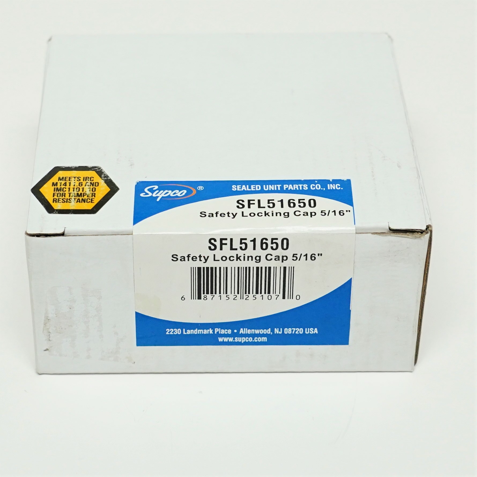 Supco SFL51650 Safety Access Locking Cap 5/16 In. 50 PK for HVAC Refrigerant Gas