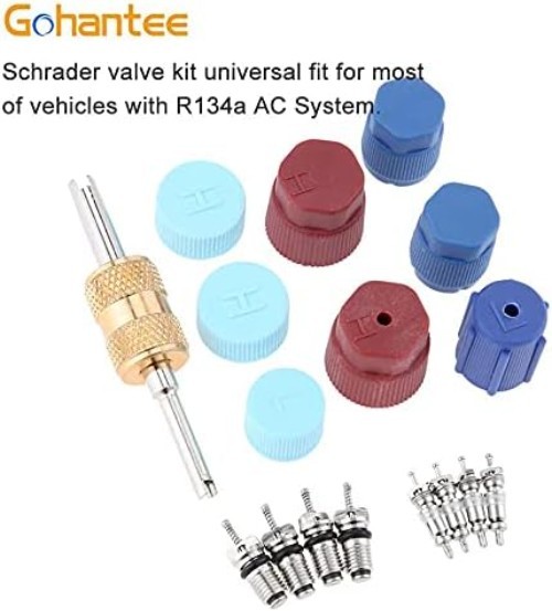 17-Piece Universal A/C Valve Core Kit – R134A & R12 Tools for Efficient Repairs