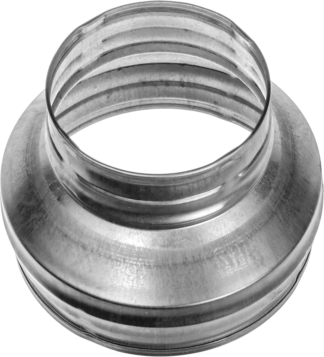 4″ to 3″ Inch Male Fit round Duct Reducer – Galvanized Steel Pipe Coupler/Increa