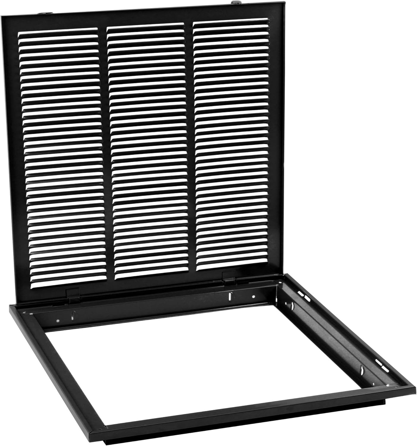 18″ x 18″ (DUCT SIZE) Steel Return Air Filter Grille for 1-Inch Filter, in Black
