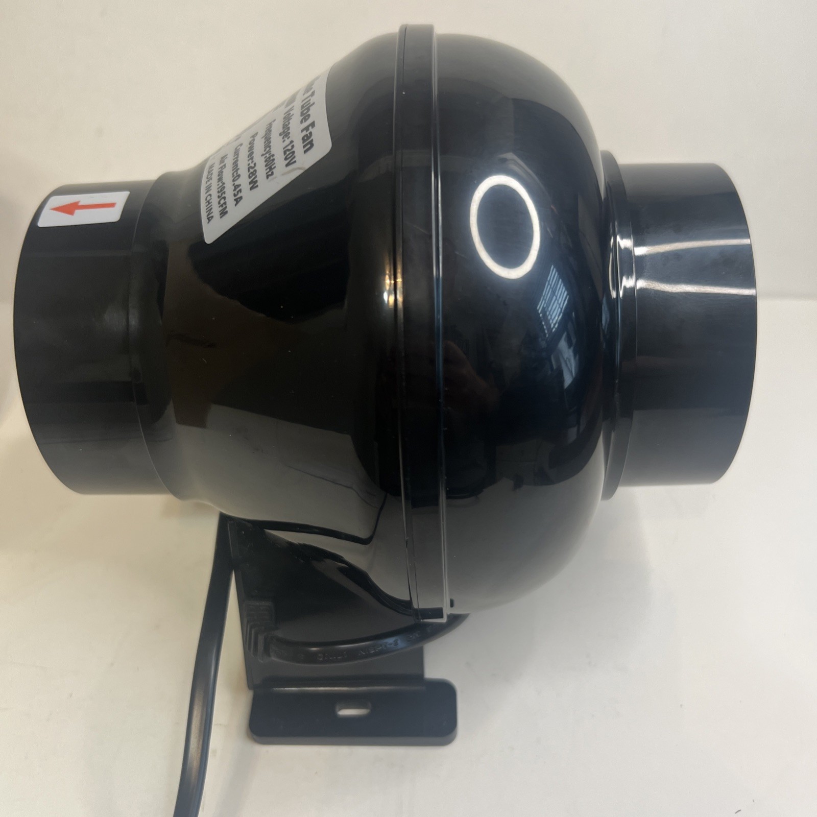 Intertek 4″ Inline Tube Fan 120v Speed 2500rpm Current 0.45A 60Hz Tested 28w