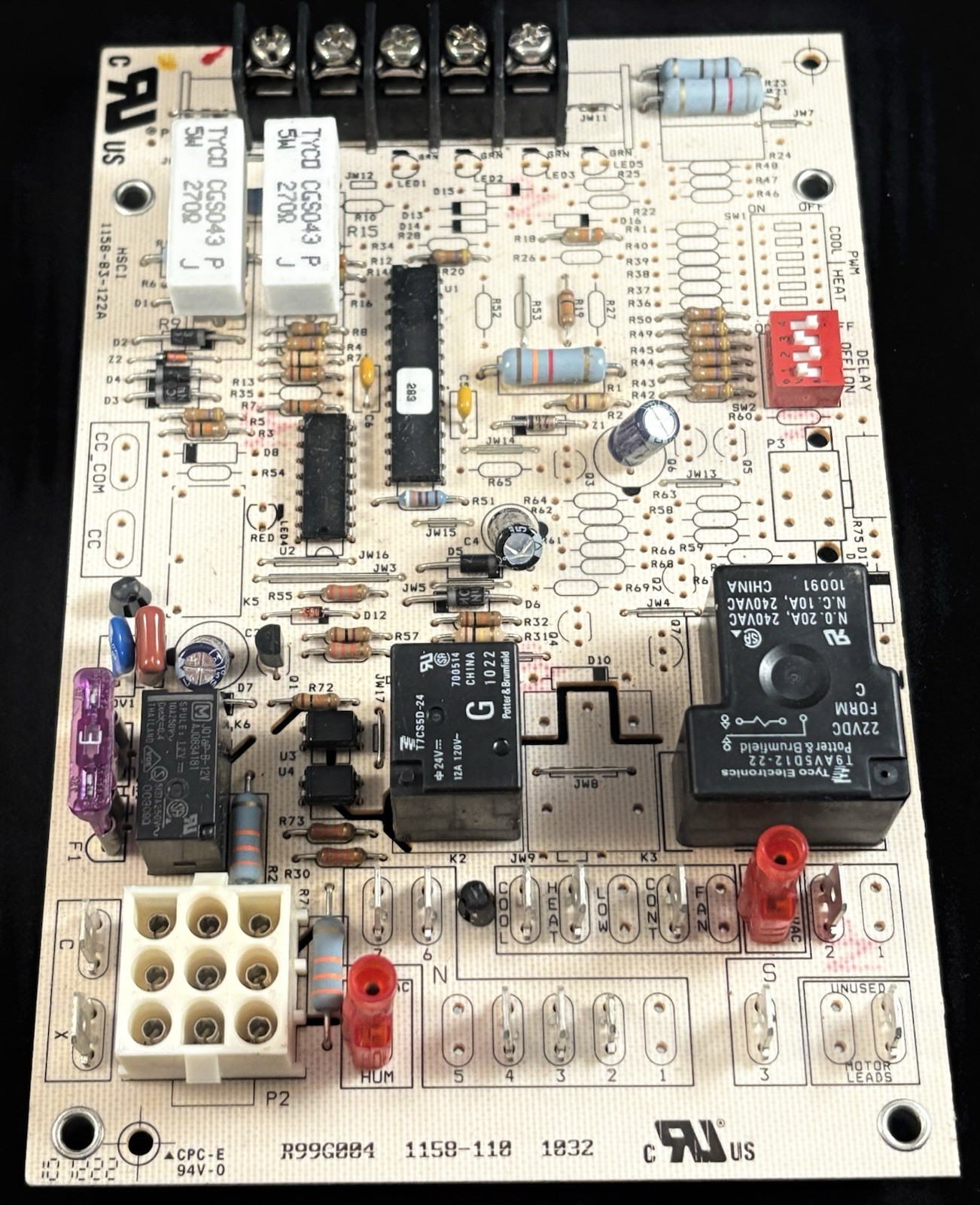 Used Carrier/Bryant/Payne Control Board R99G004. 1158-110 1032 Still Works!