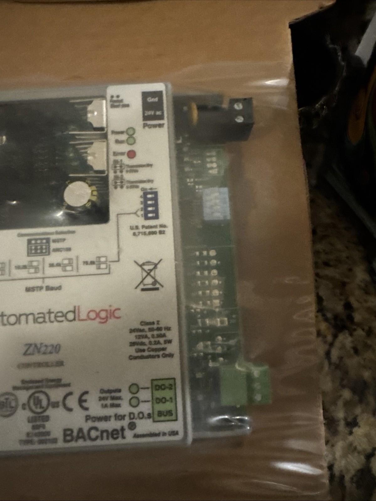Automated Logic Control Board ZN220 Zone Controller Bacnet