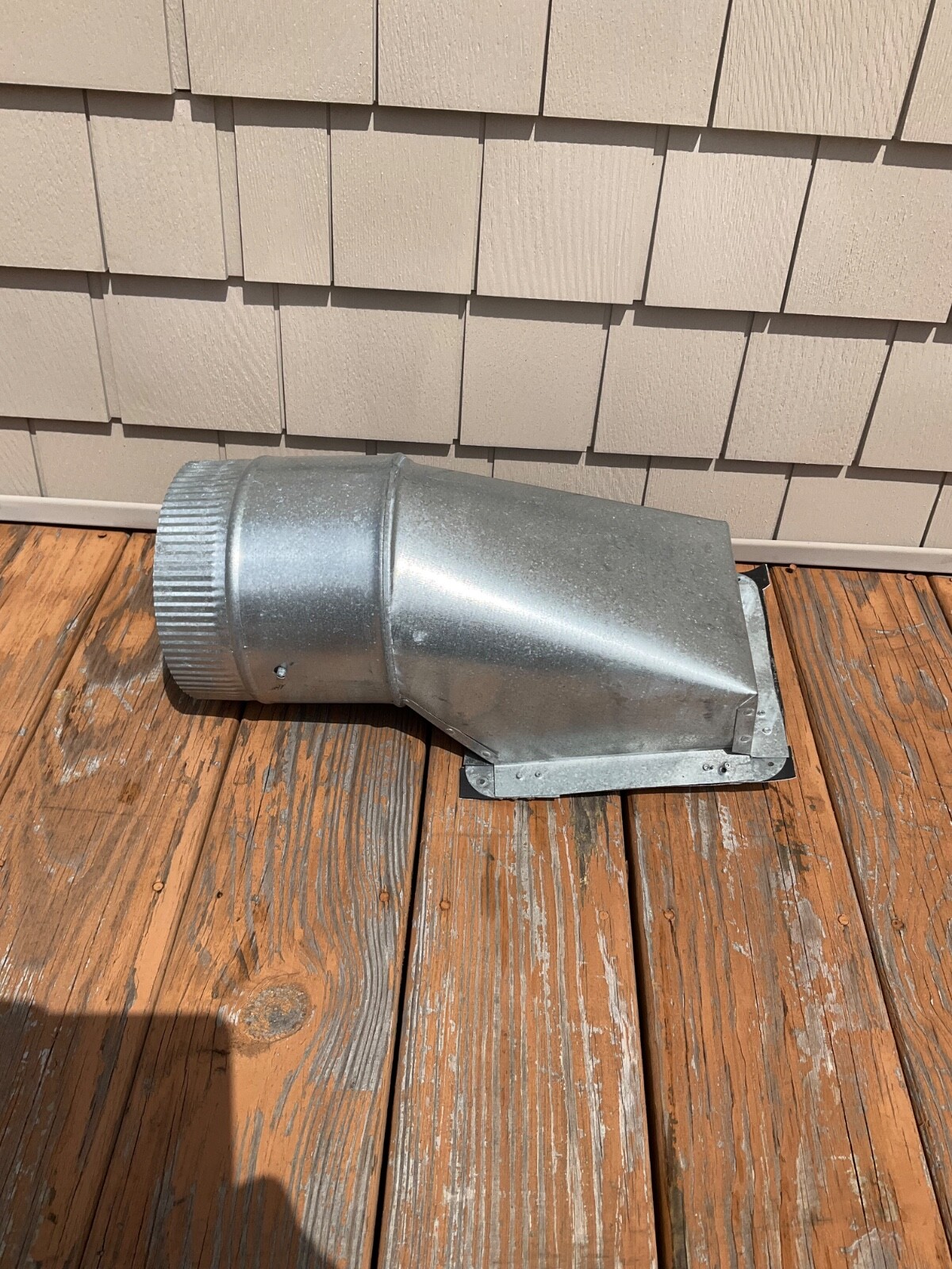 HVAC Duct 7” round stick on top take off with damper