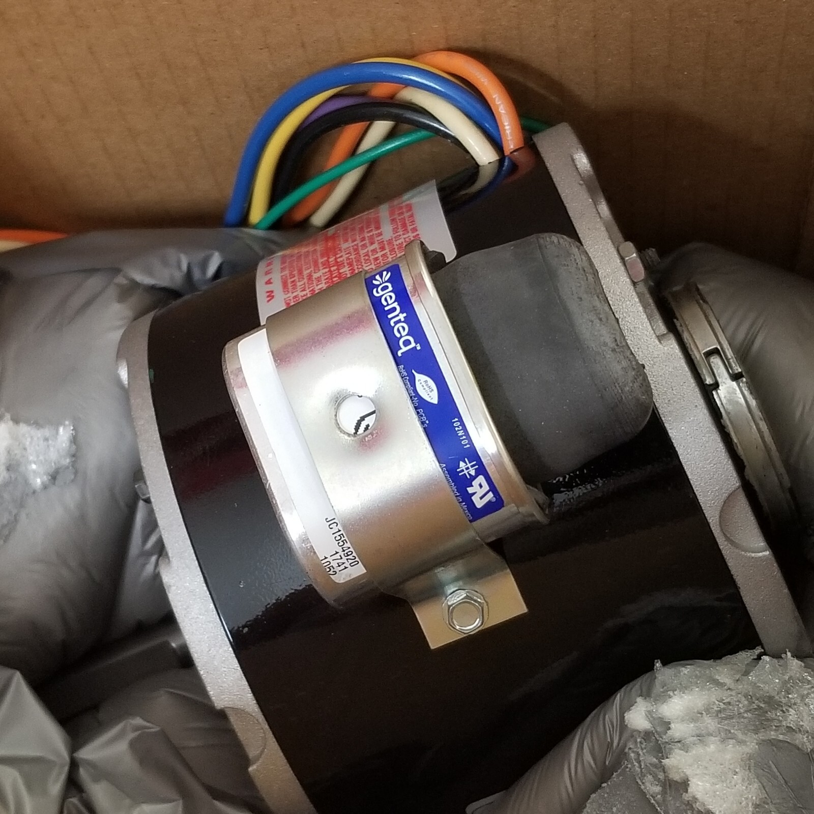 Direct Drive Blower 1/8 HP 1,550 RPM Motor 1 Speed Open Air-Over Ring Mount 9704
