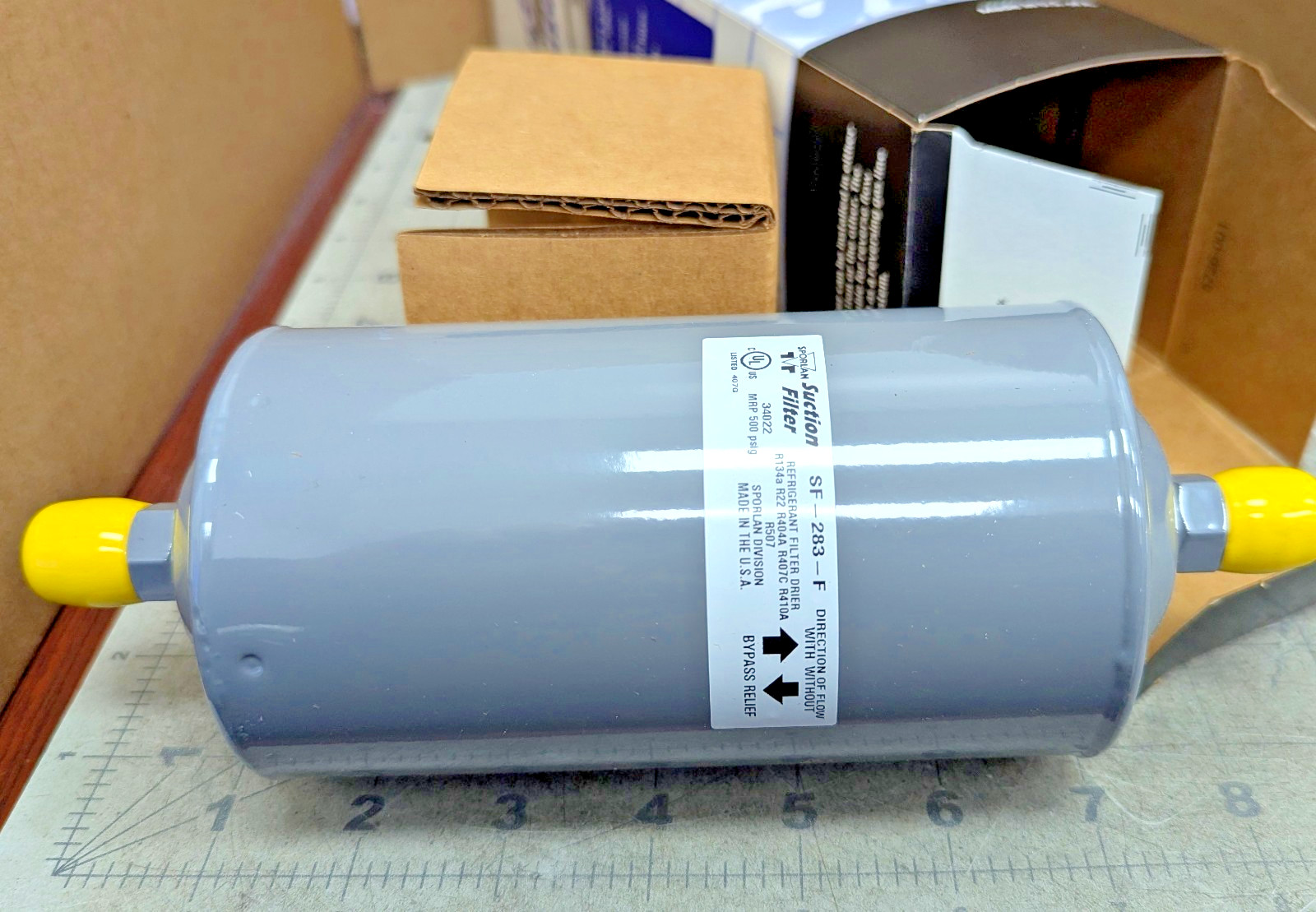 Sporlan SF-283F 800028 3/8″ SAE Flare Suction Line Filter Drier [B6S1]