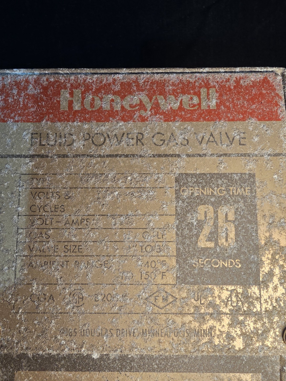 HONEYWELL V4055A 1064 Industrial Fluid Power Gas Valve Actuator (NOS)
