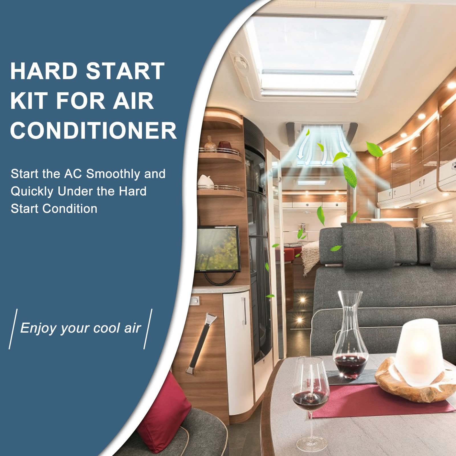 Fetechmate 8333A9021 Air Conditioner Hard Start Kit 1 Count (Pack of 2)