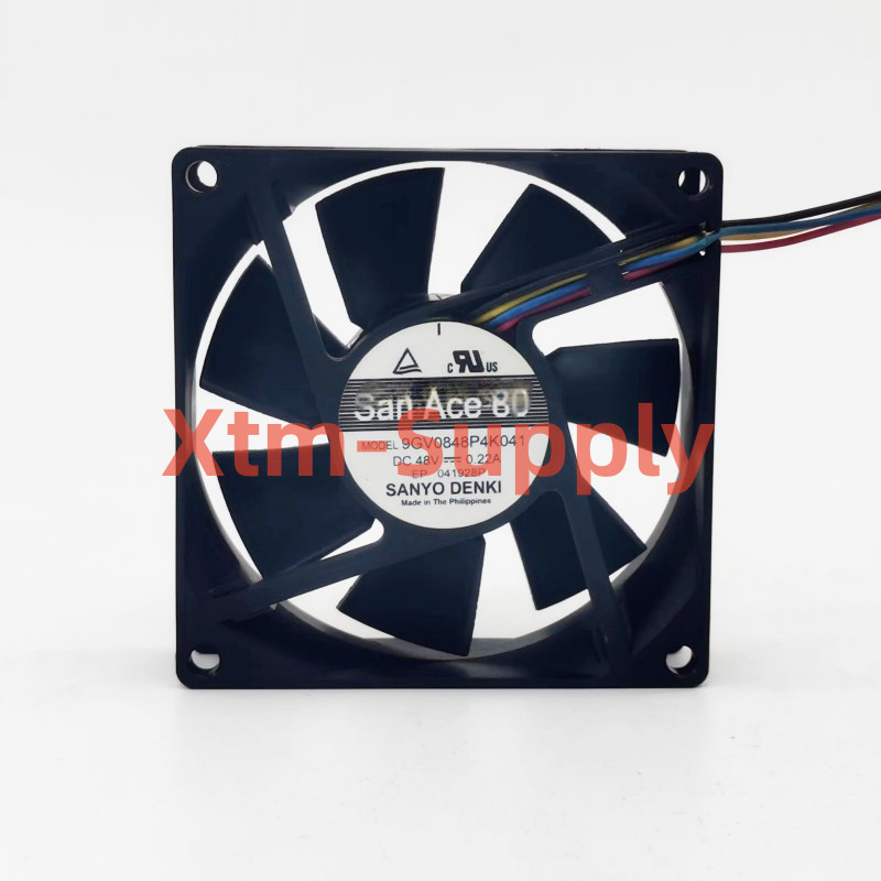 1pc brand new SANYO Fan 9GV0848P4K041 DC48V 0.22A 8CM 8025 4 WIRE cooling fan