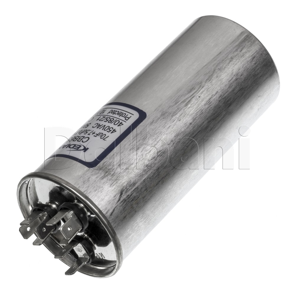70/7.5 MFD Dual Run AC Capacitor 450V CBB65 HVAC AC Motor 70+7.5 uF 450VAC