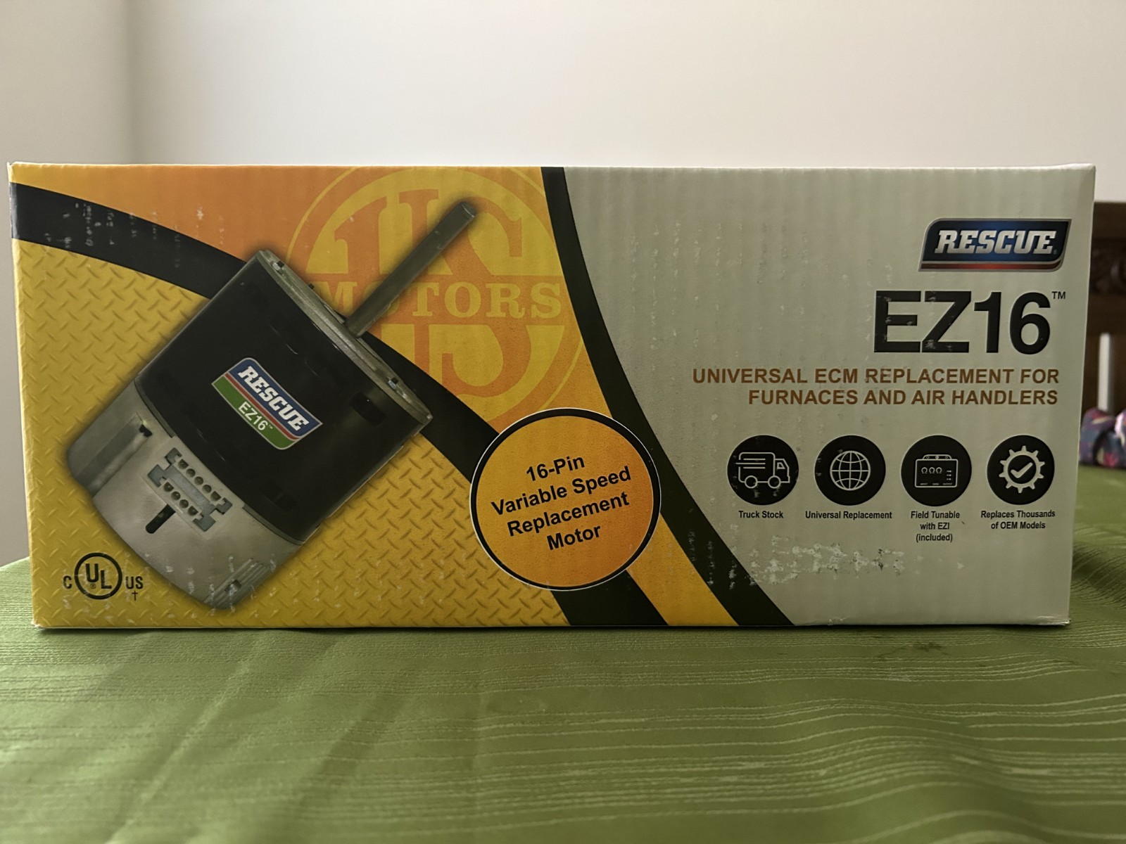 Brand new RESCUE EZ16 – 5860 Universal ECM Motor Replacement for Blower