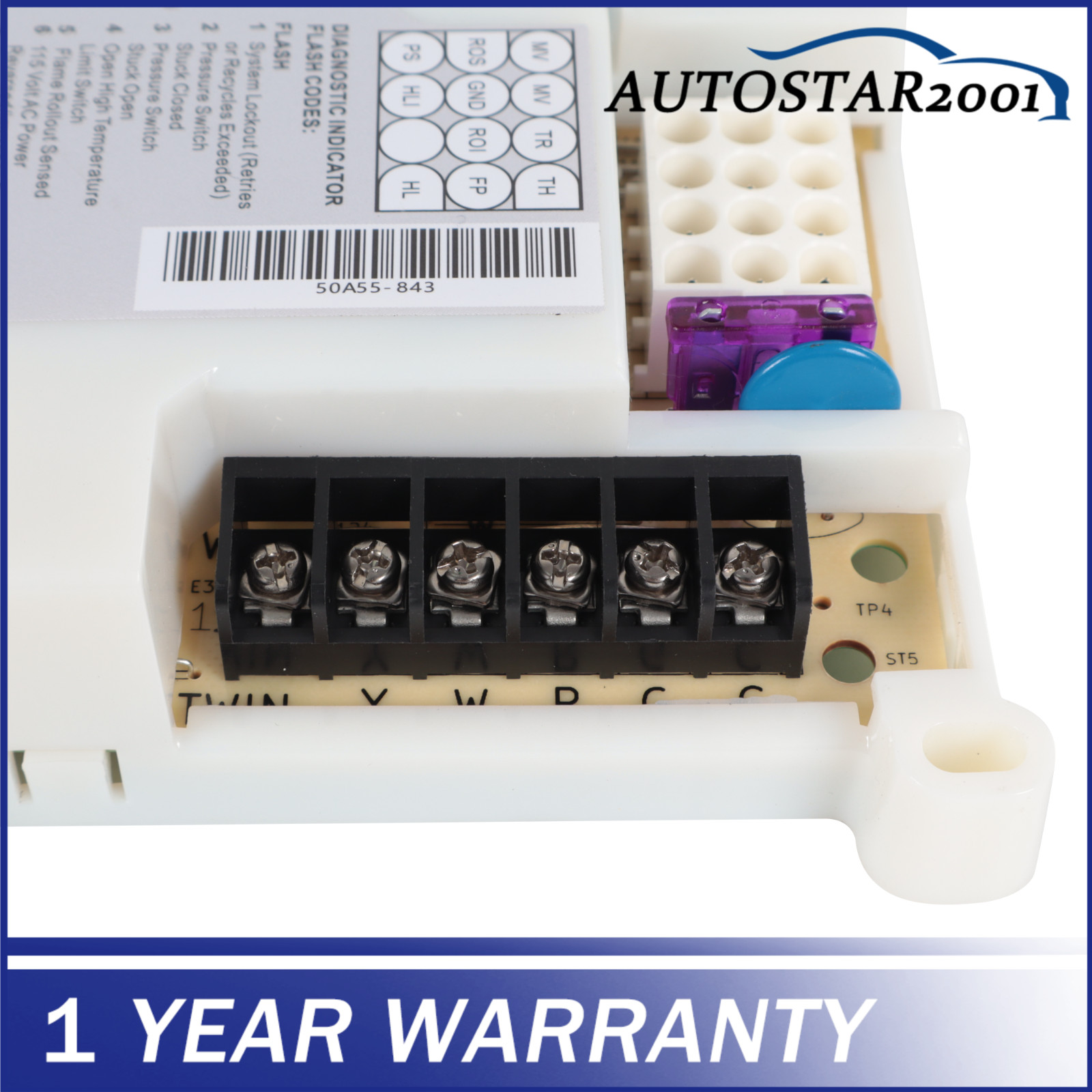 50A55-843 Fit For White Rodgers Lennox Integrated Furnace Control Board NEW