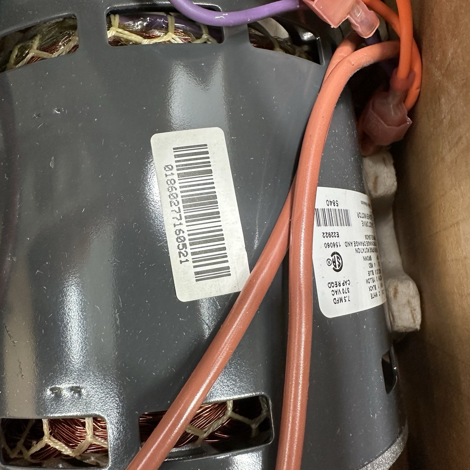 US Motors Nidec 5840 1/2 HP Replacement Fan Motor Direct Drive Blower HVAC