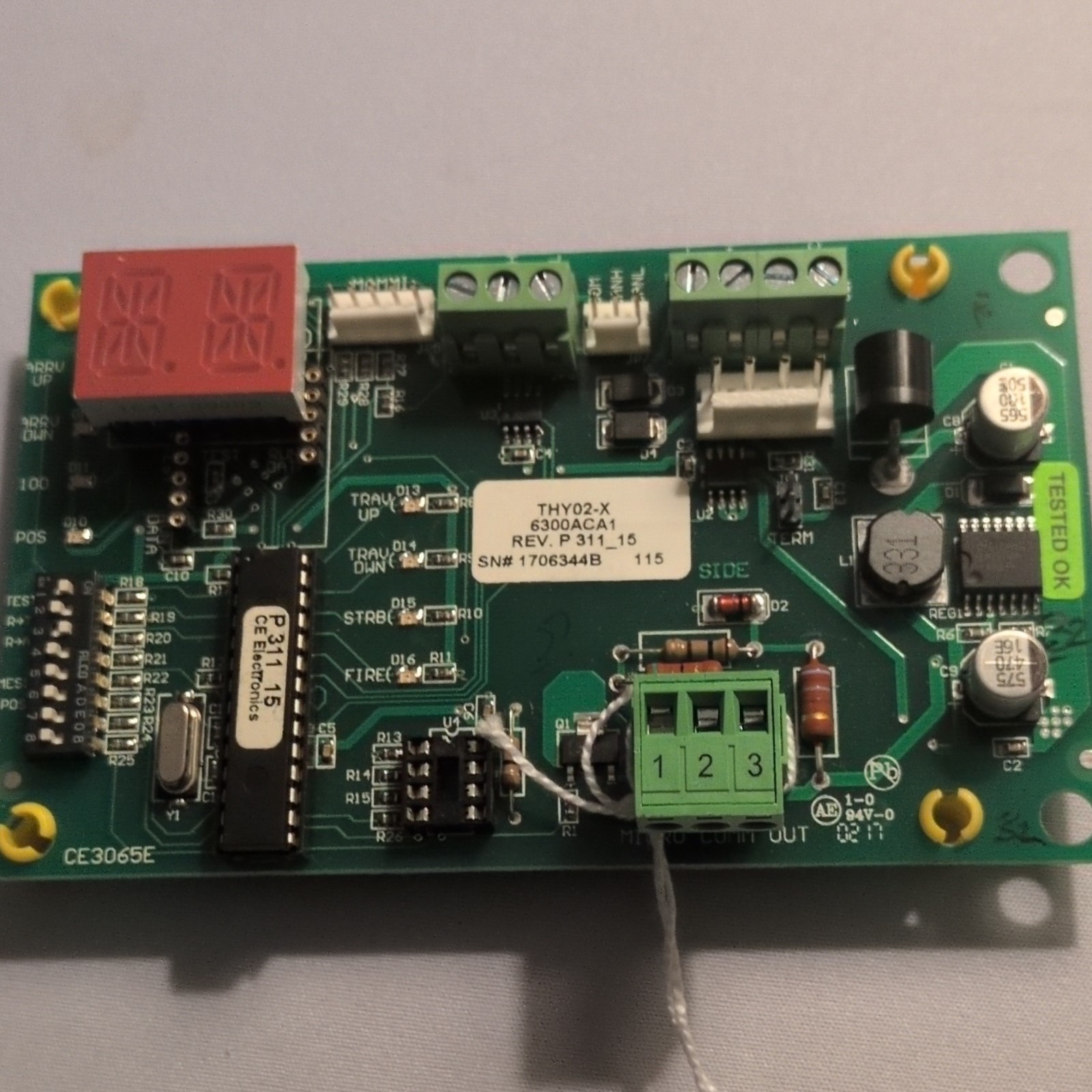 Thyssenkrupp Elevator TKE THY02-X Control Board 6300ACA1 Board