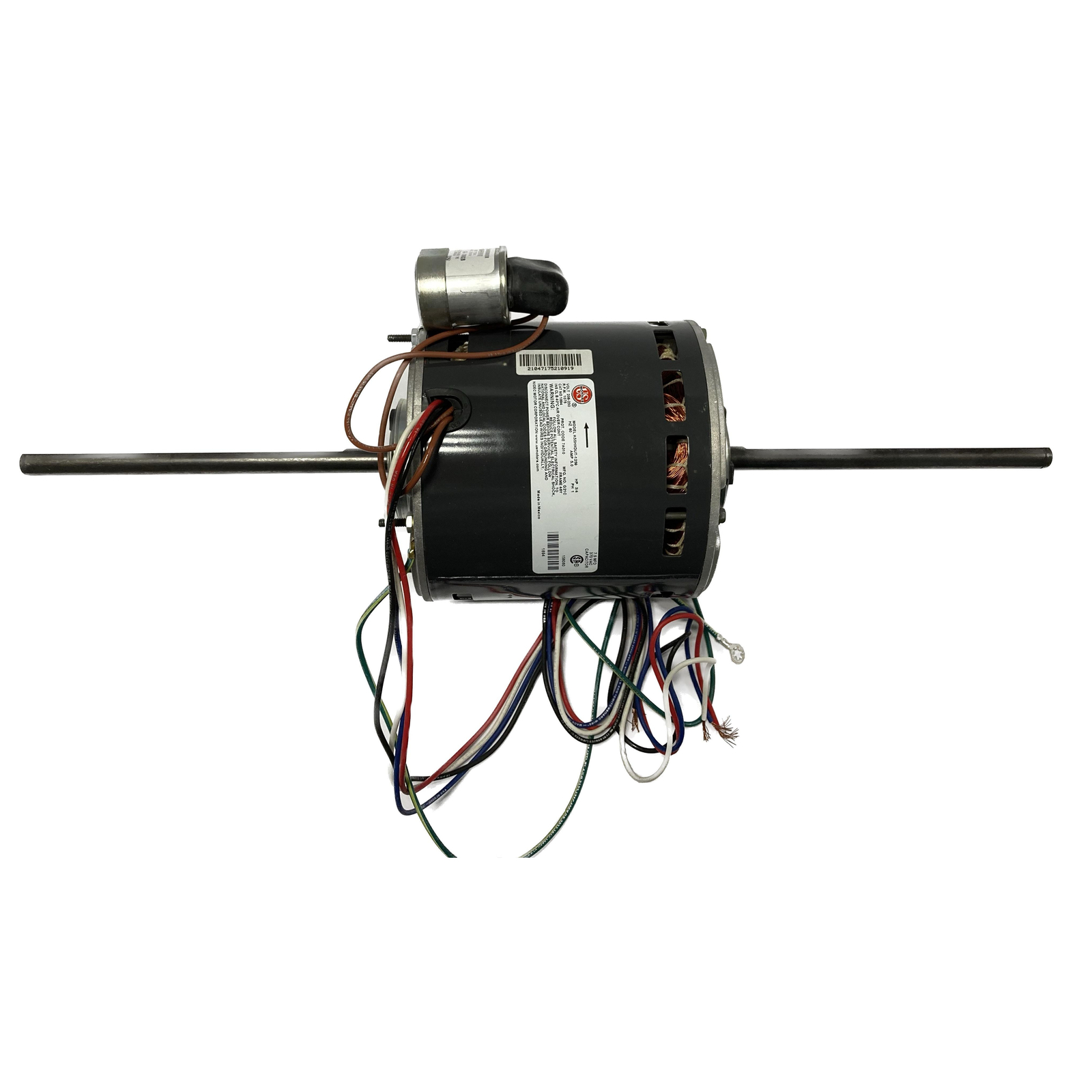 US Motor 3/4 hp 1075 rpm, 6 Poles 2 Shaft OAO 3 Speed 5.6 diameter, CCW 208-230